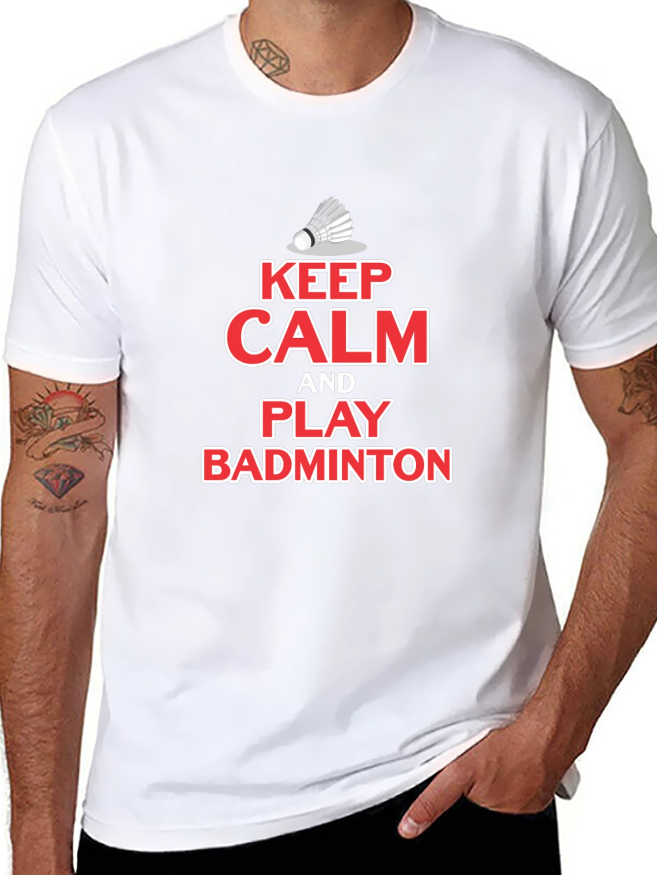 Keep Calm Play Badminton T-Shirt