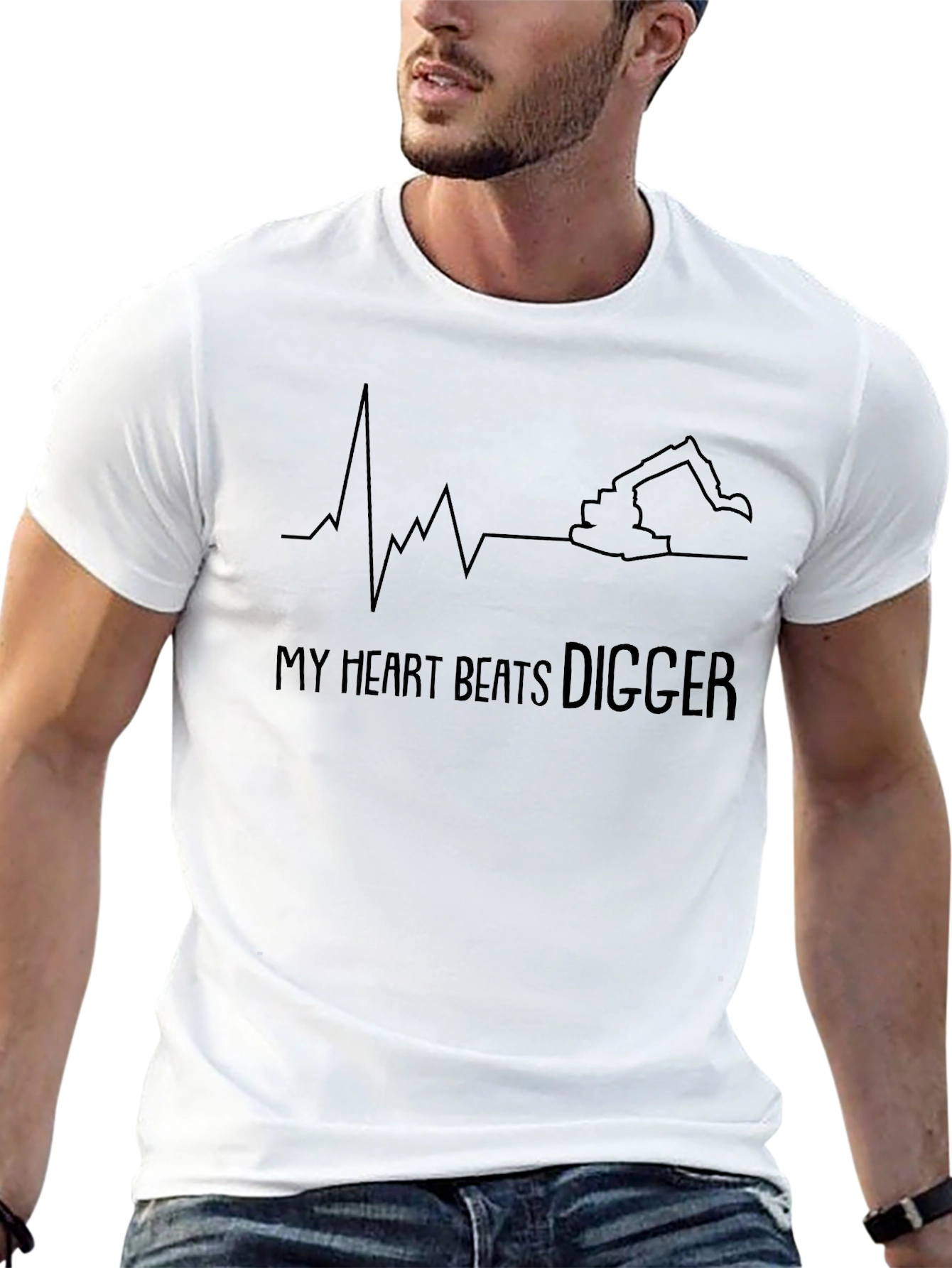 My Heart Beats Digger T-Shirt