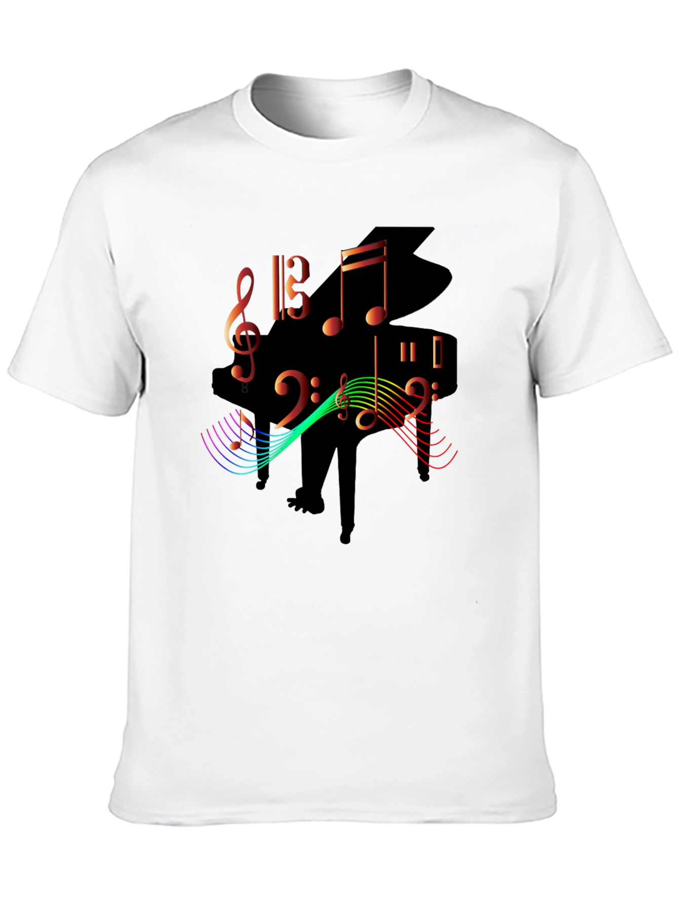 Musical Piano Graphic T-Shirt