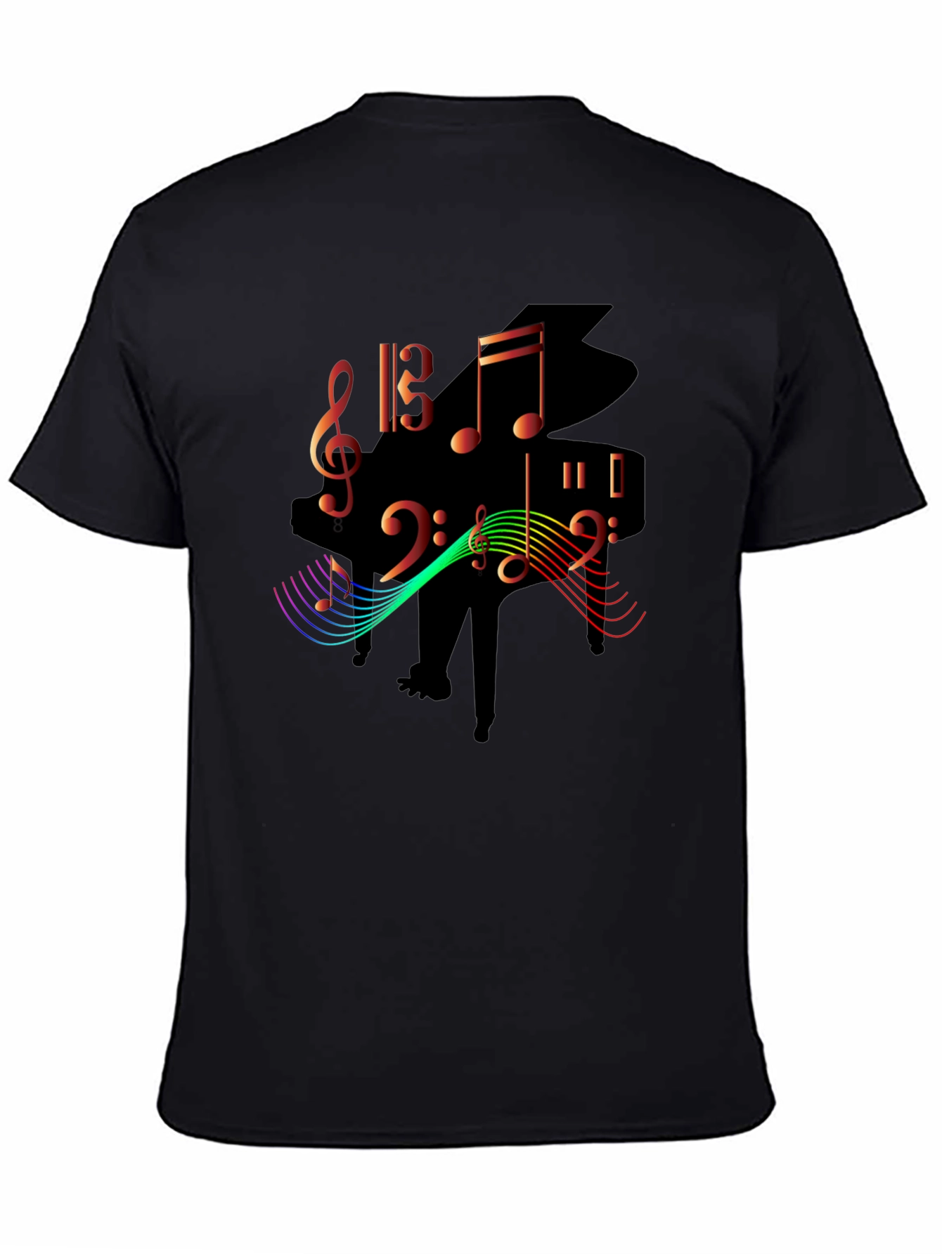 Musical Piano Graphic T-Shirt