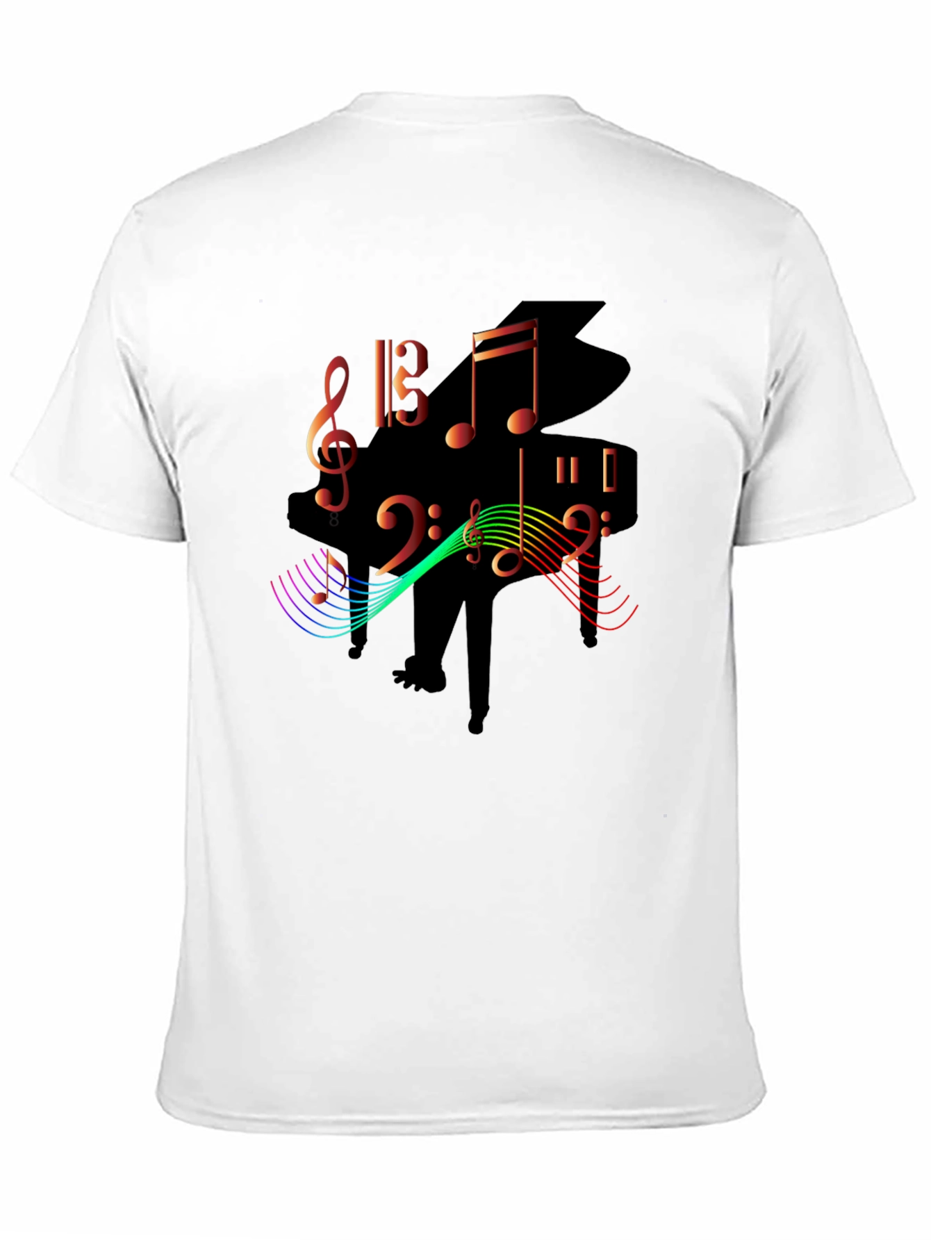 Musical Piano Graphic T-Shirt