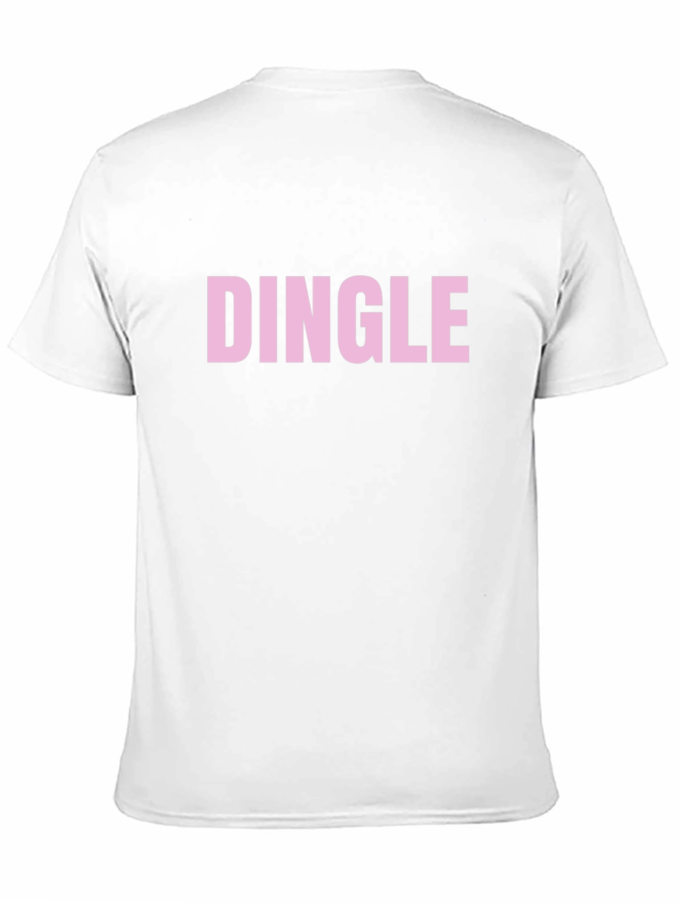 Dingle Graphic Tee - Pink Text on Black