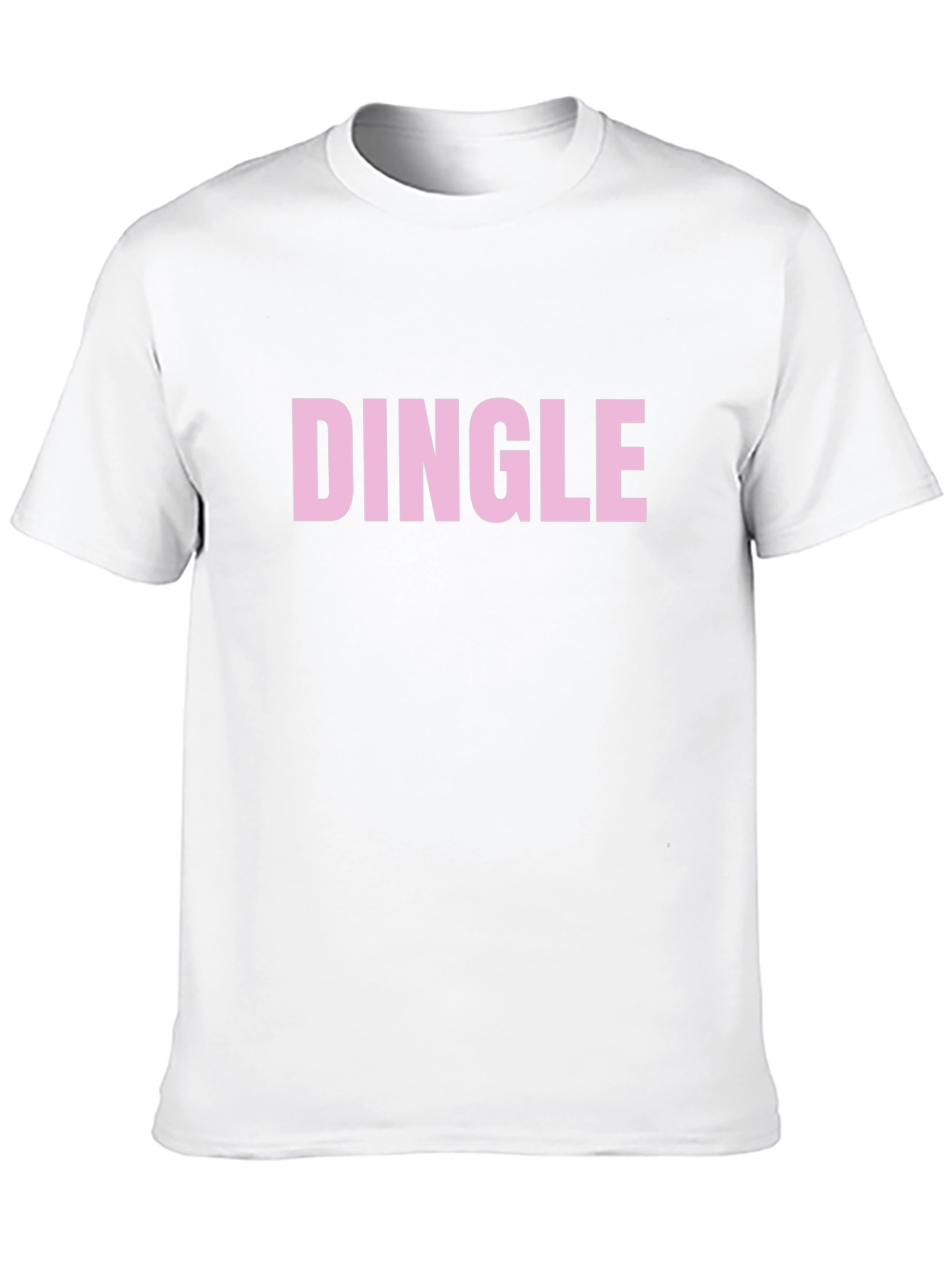 Dingle Graphic Tee - Pink Text on Black