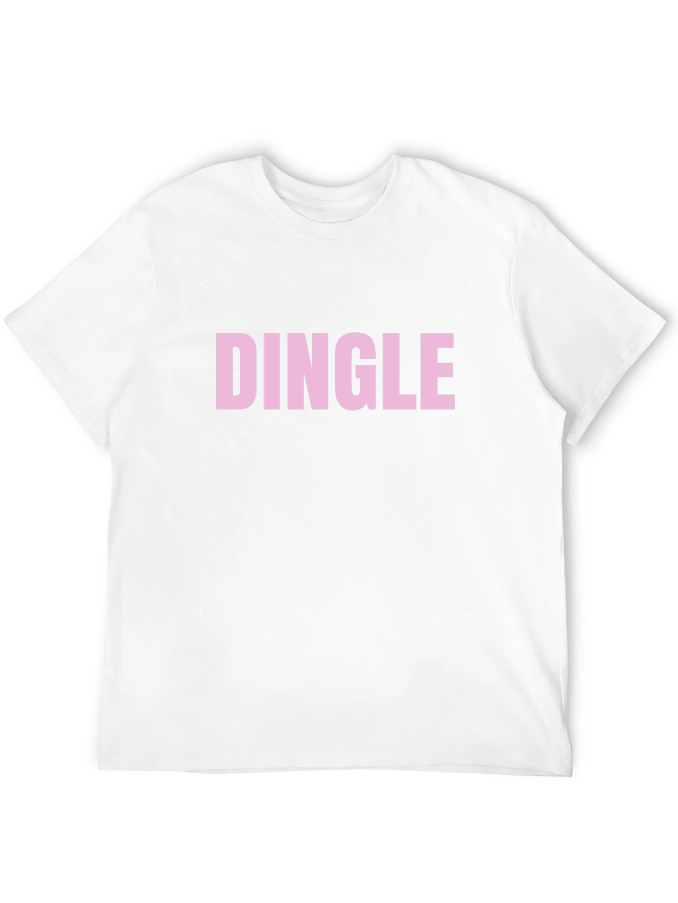 Dingle Graphic Tee - Pink Text on Black