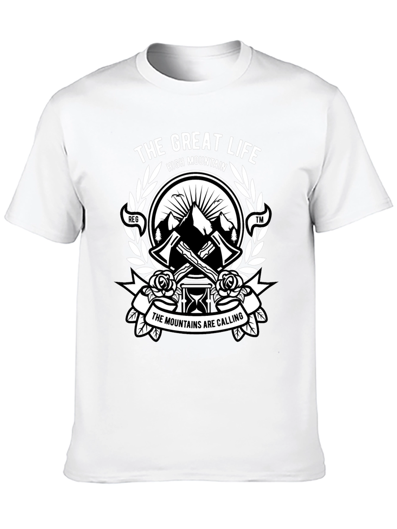 Great Life High Mountain Black T-Shirt