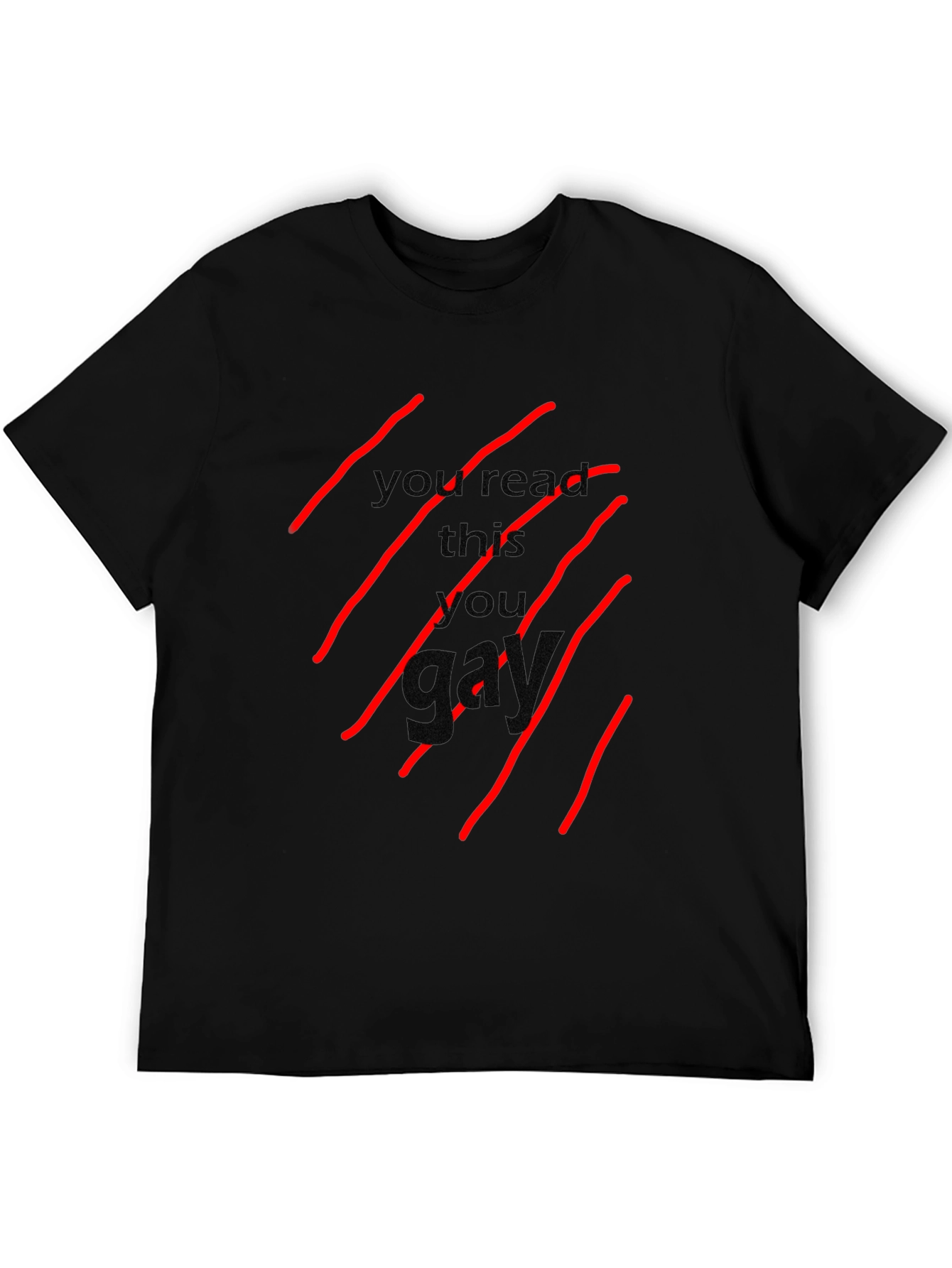 Edgy Graphic Black T-Shirt