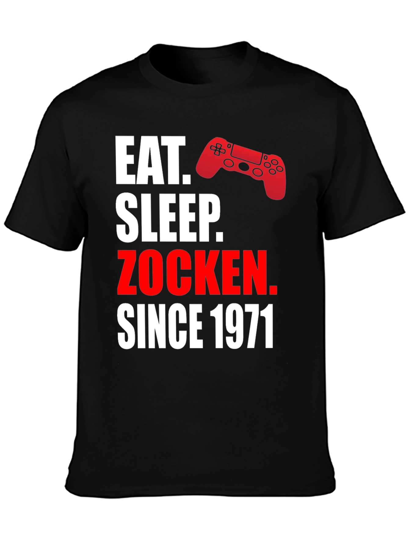 Eat Sleep Zocken Since 1971 Gamer T-Shirt
