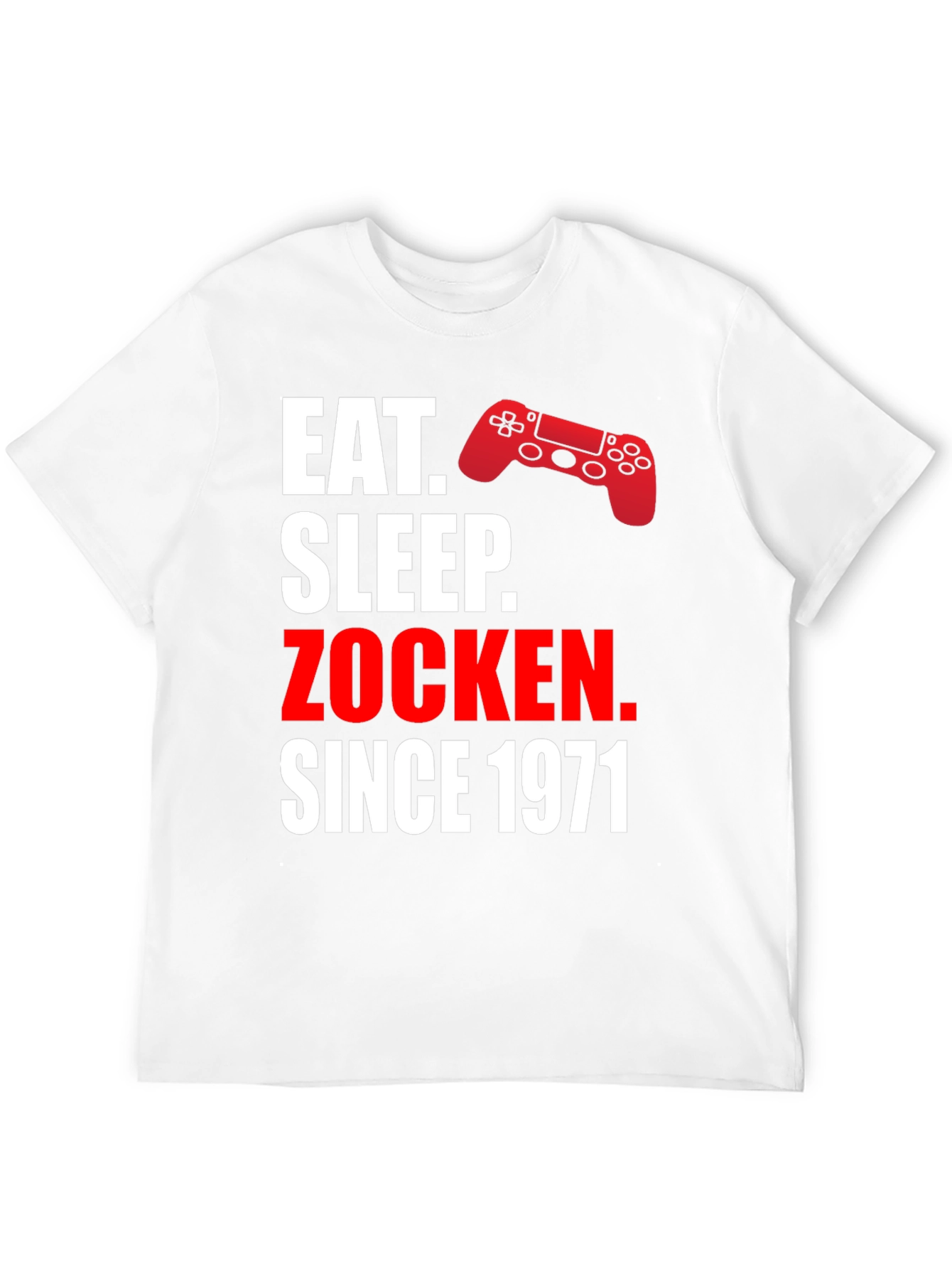 Eat Sleep Zocken Since 1971 Gamer T-Shirt