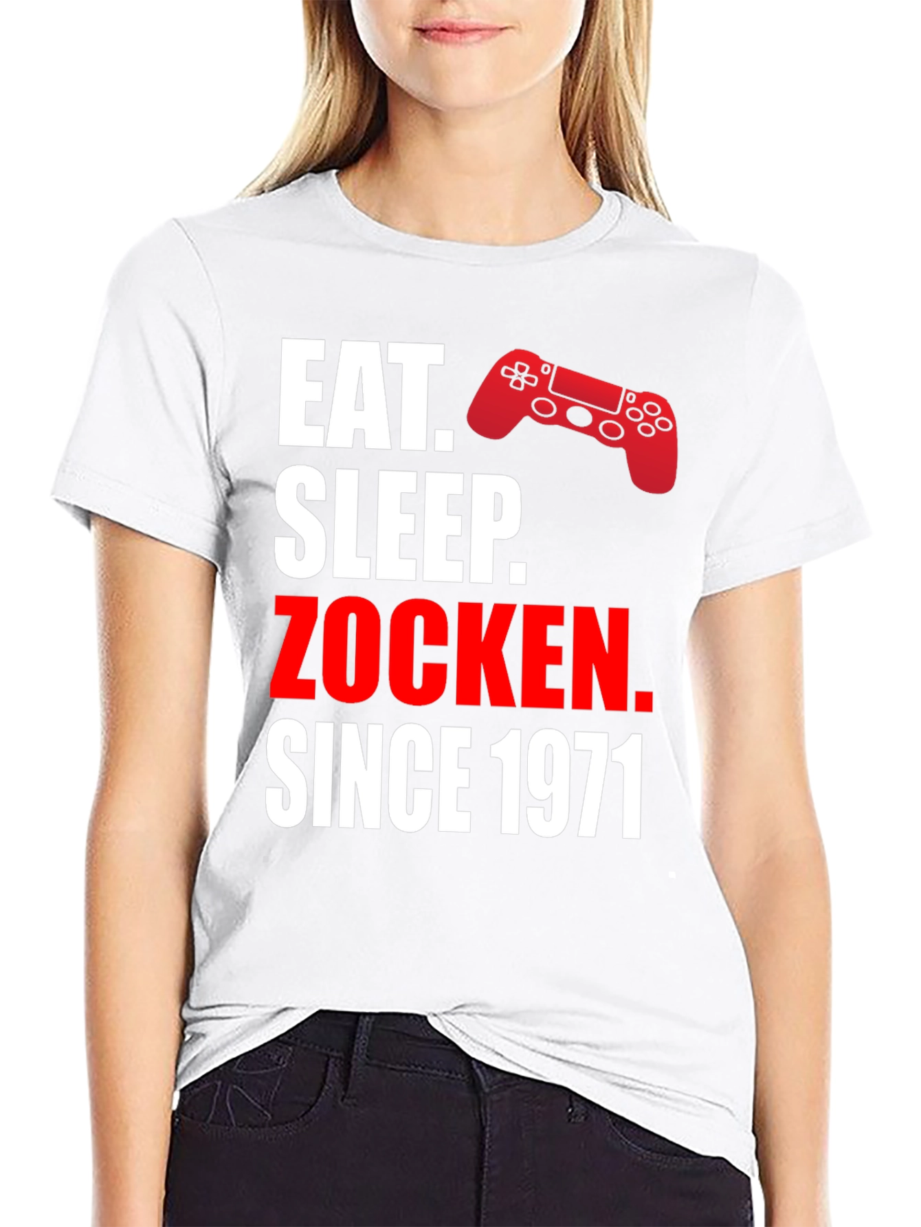 Eat Sleep Zocken Since 1971 Gamer T-Shirt
