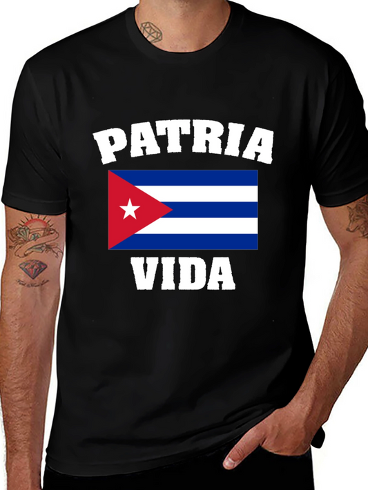 Patria y Vida Cuban Flag T-Shirt