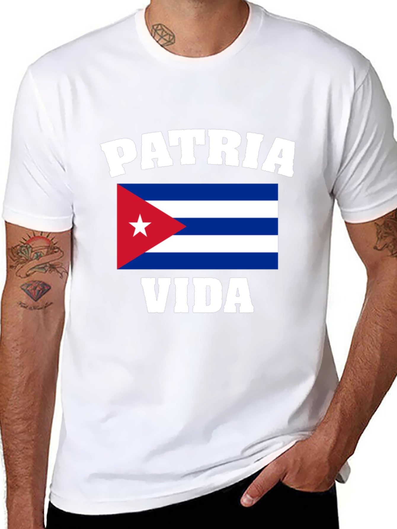 Patria y Vida Cuban Flag T-Shirt