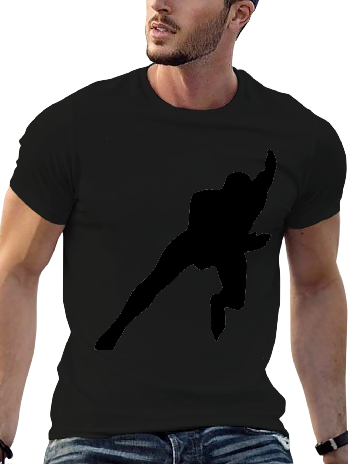 Black Silhouette Graphic Tee