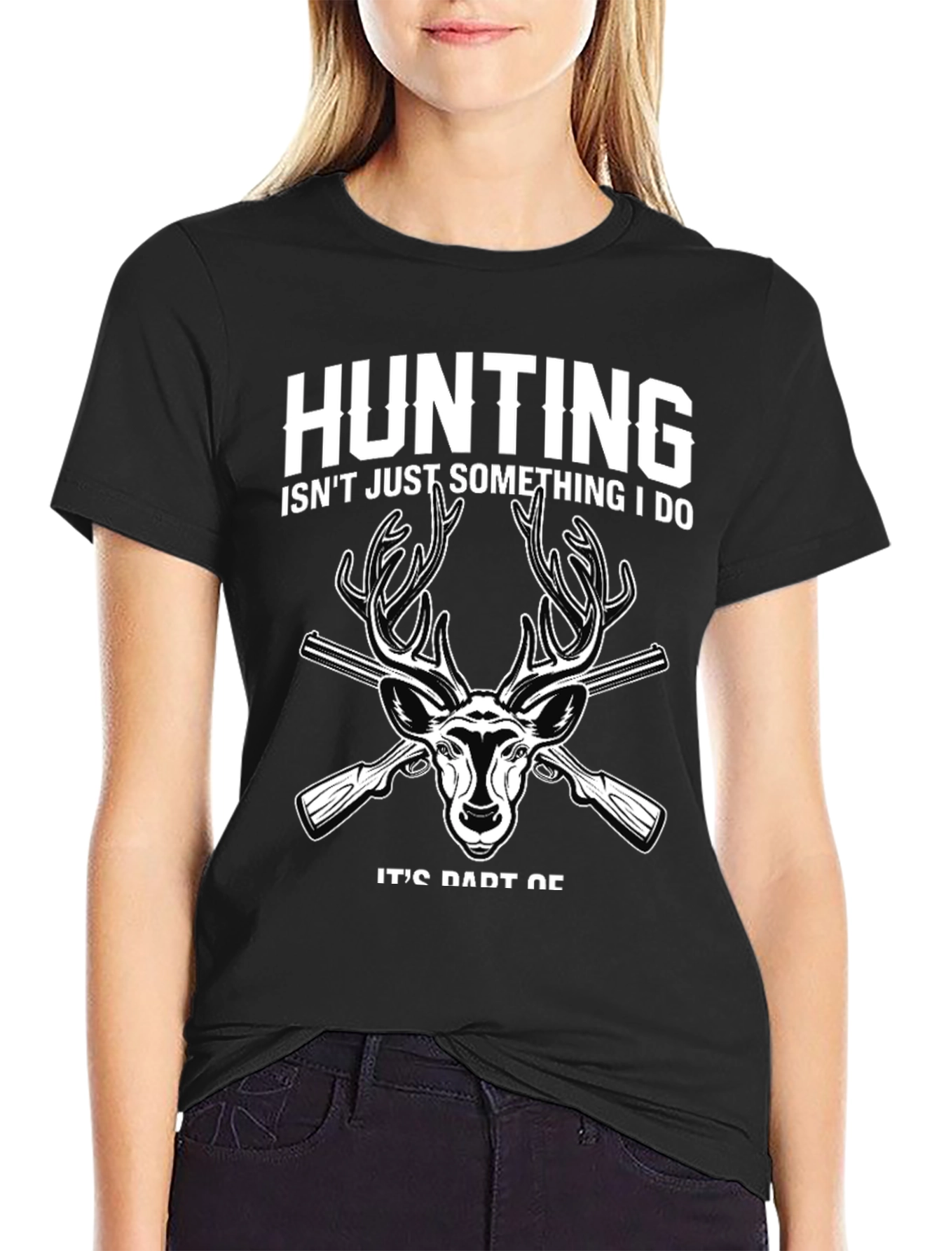 Hunting T-Shirt: Deer & Guns Design
