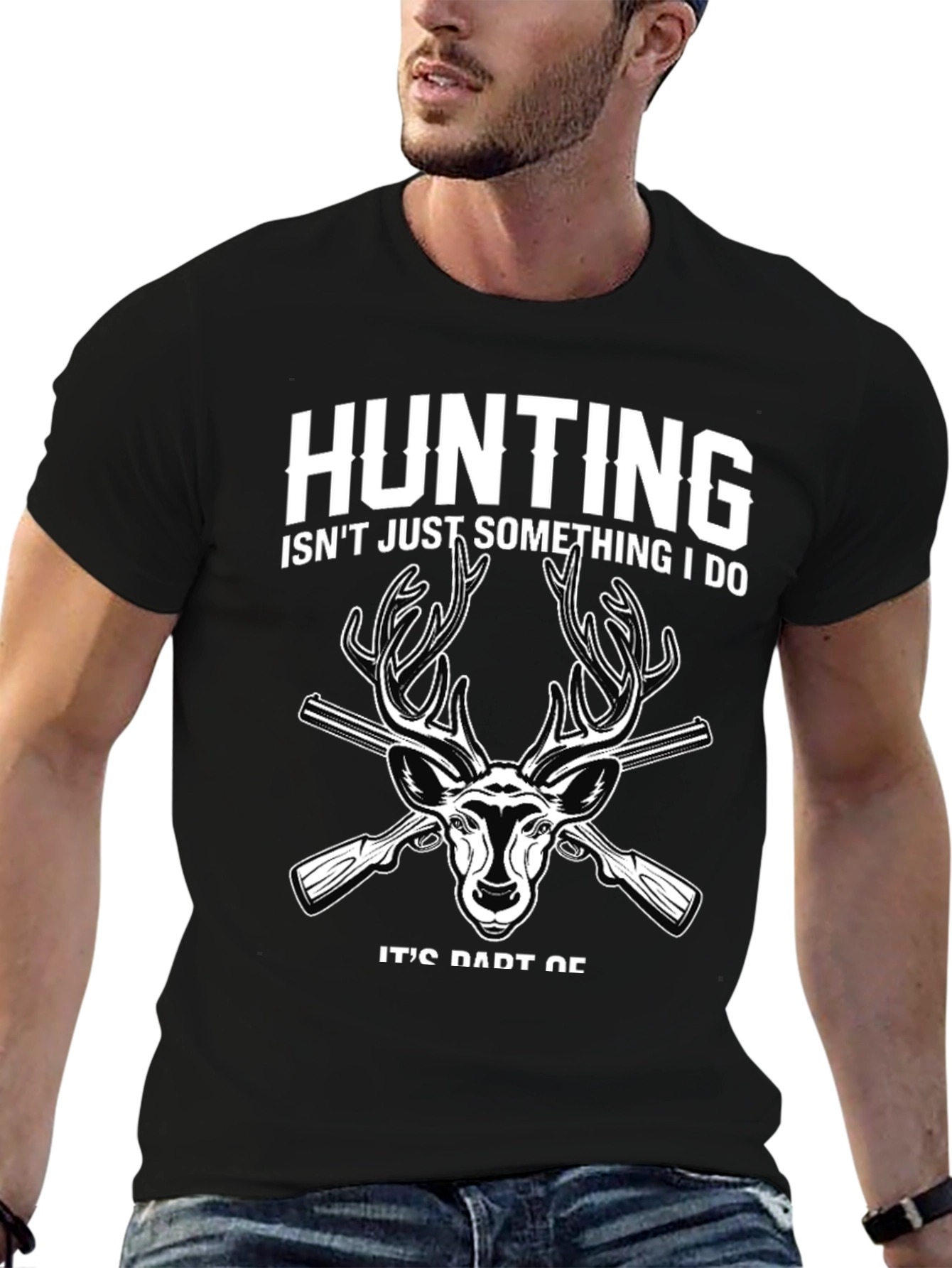 Hunting T-Shirt: Deer & Guns Design