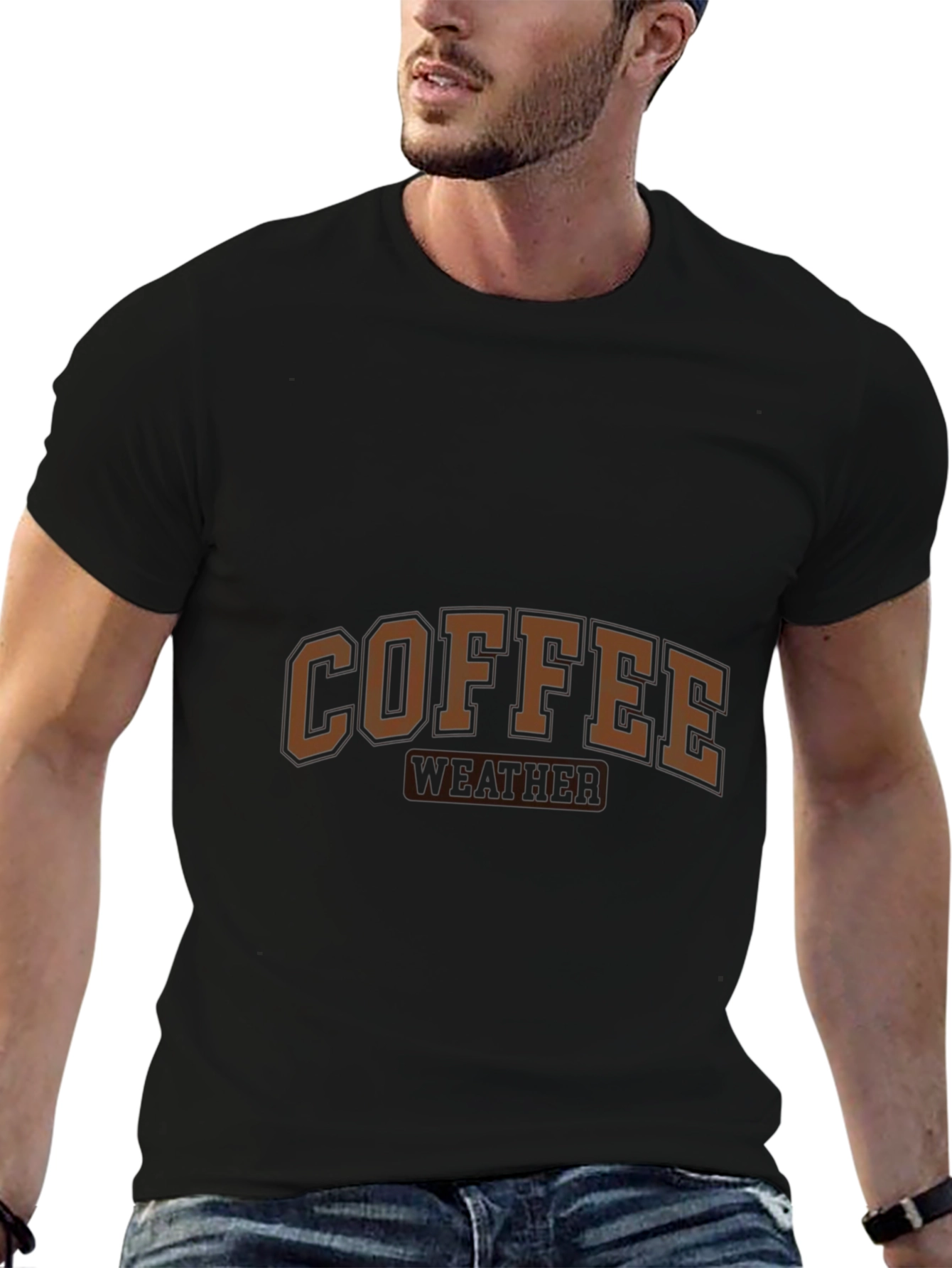 Coffee Weather Graphic T-Shirt - Casual Wear