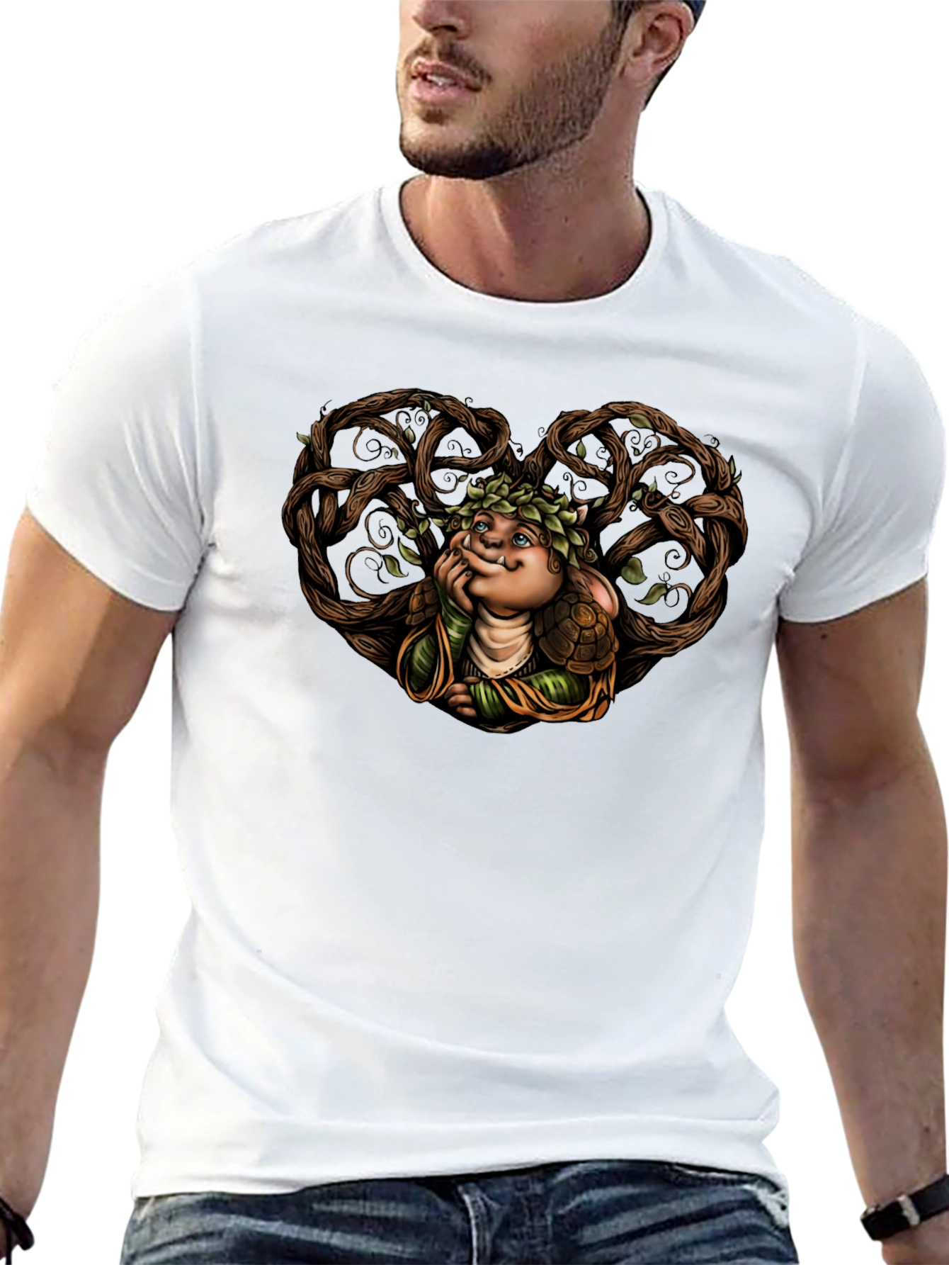 Enchanting Goblin Heart T-Shirt - Black