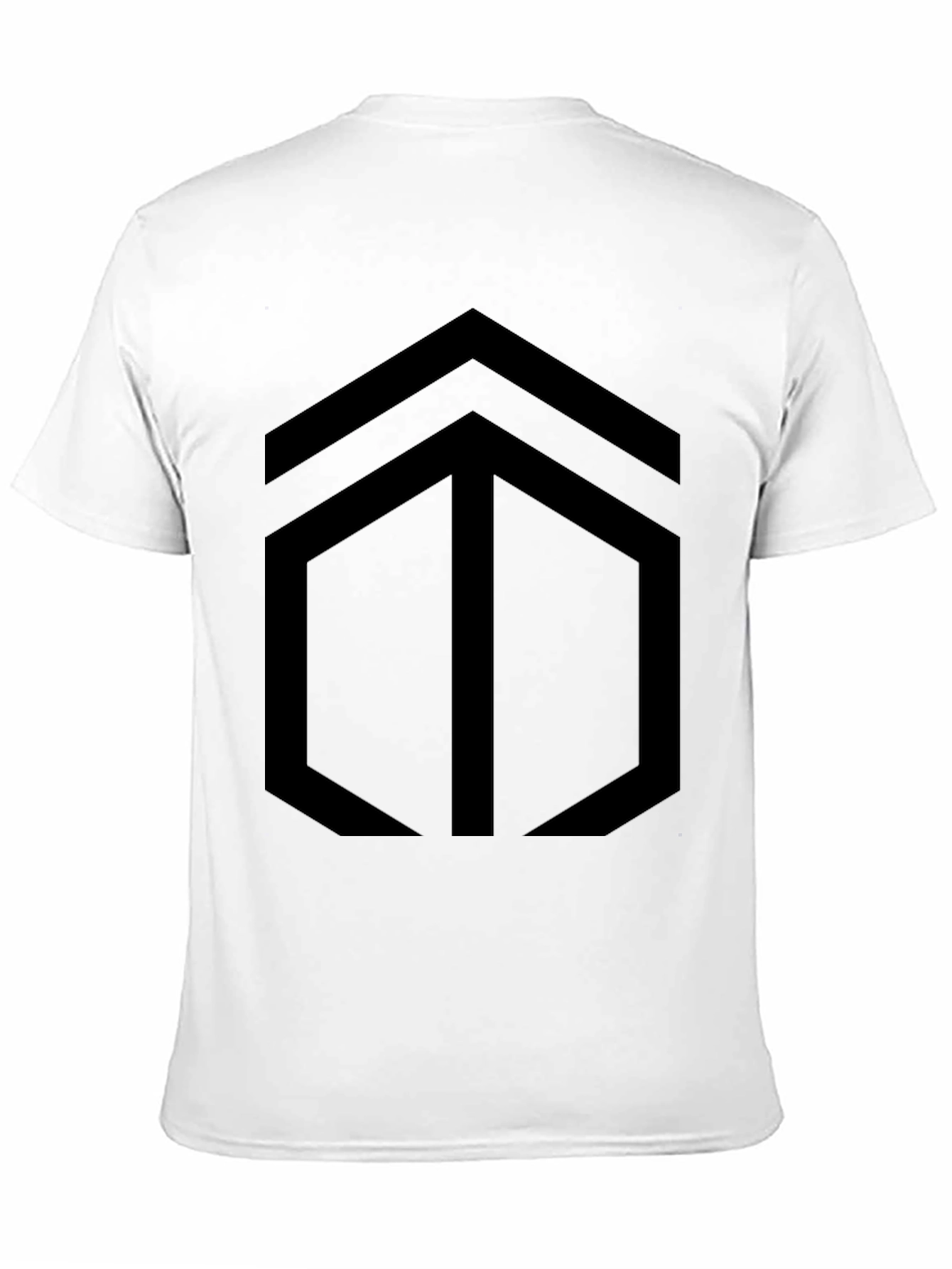 Geometric Design Black T-Shirt