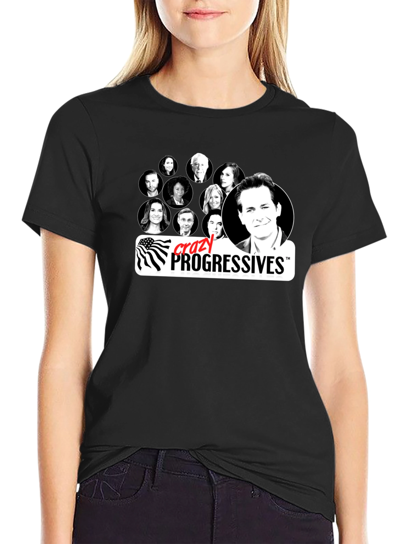 Crazy Progressives Black T-Shirt