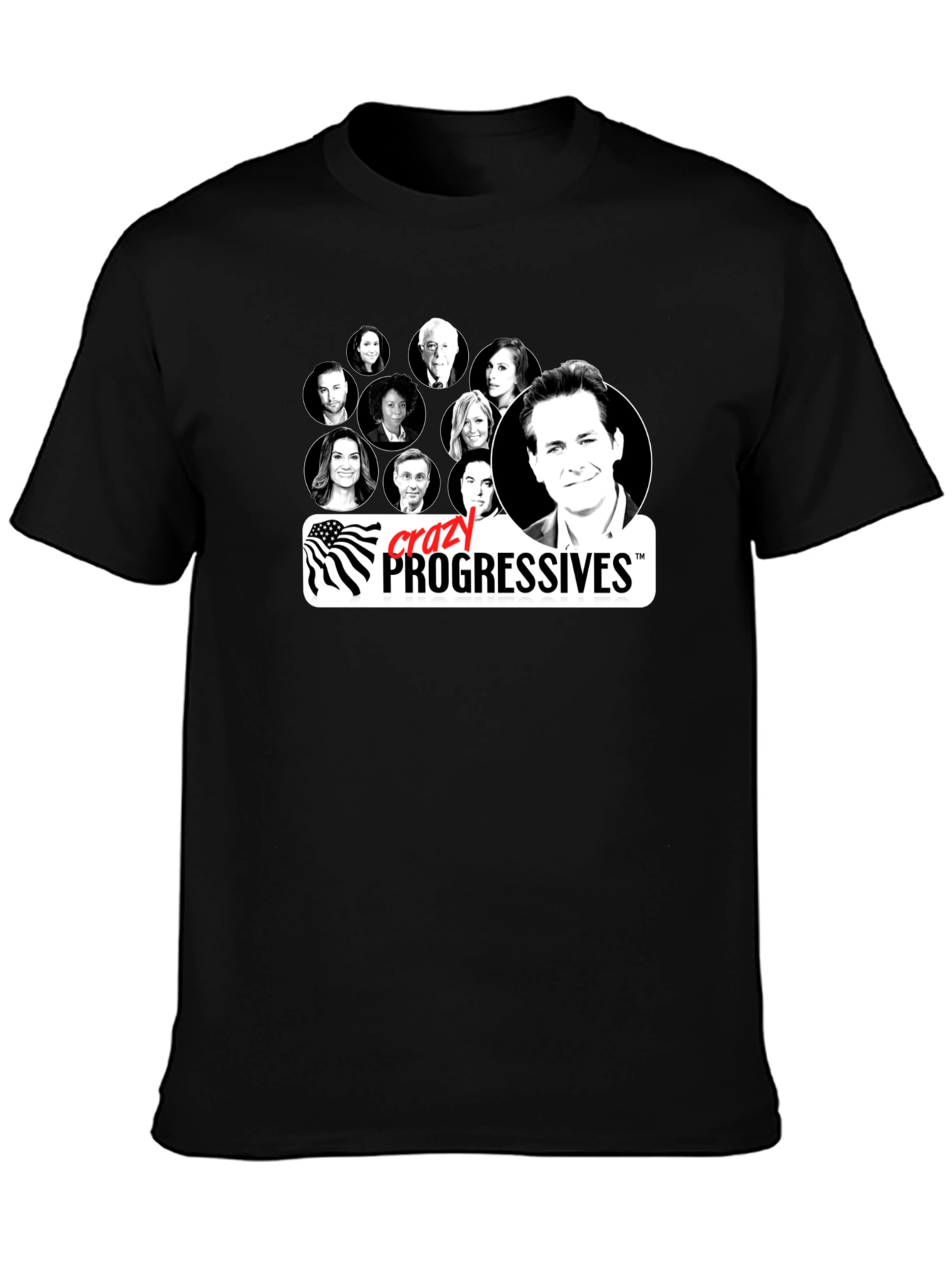 Crazy Progressives Black T-Shirt