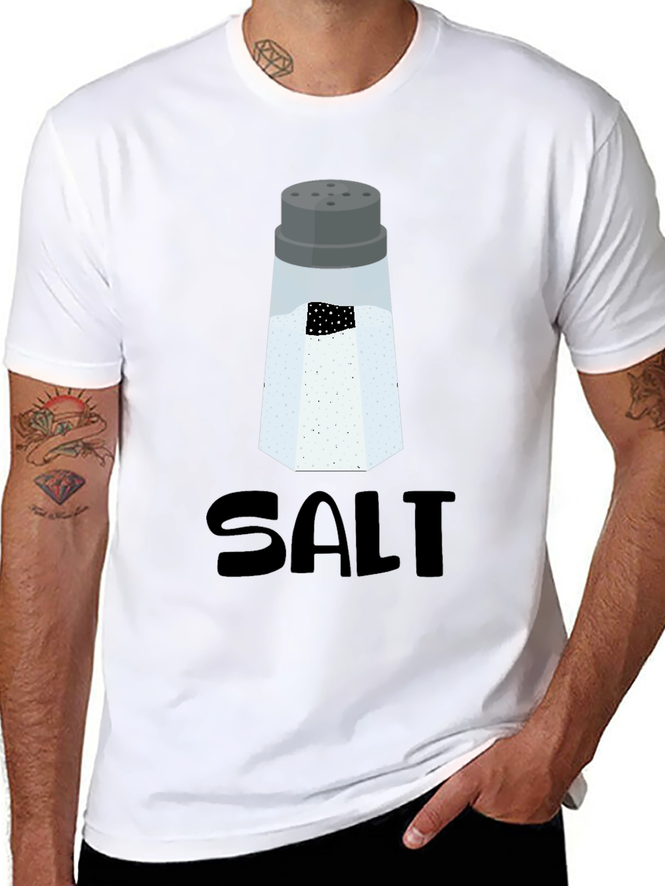 Salt Shaker Graphic T-Shirt - Funny Food Tee