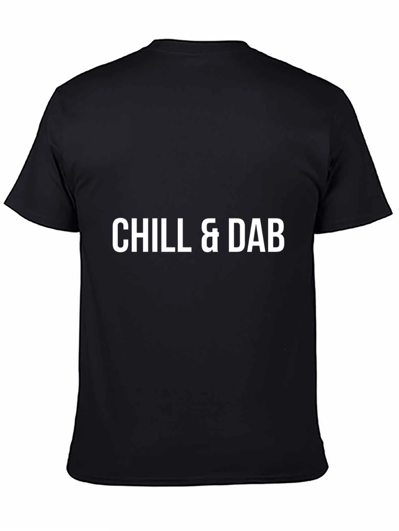 Chill & Dab Graphic T-Shirt - Cool Black Tee