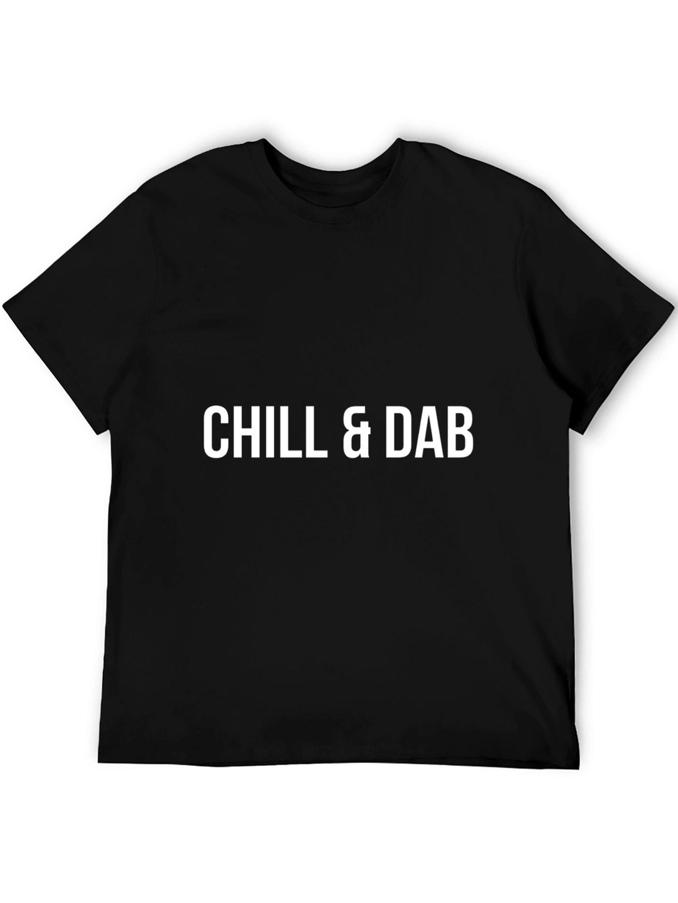 Chill & Dab Graphic T-Shirt - Cool Black Tee