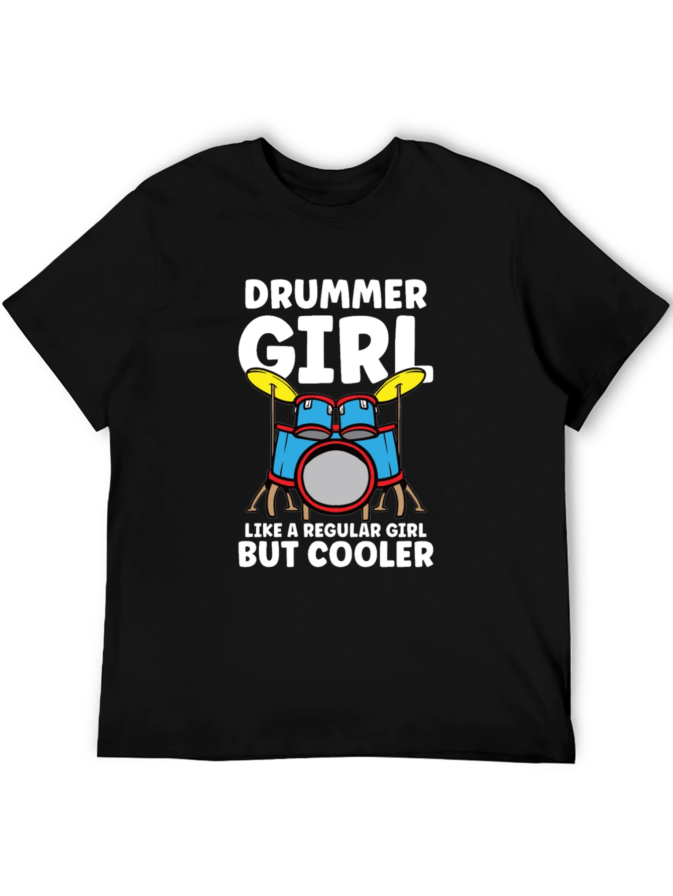 Drummer Girl T-Shirt - Music Lover Tee