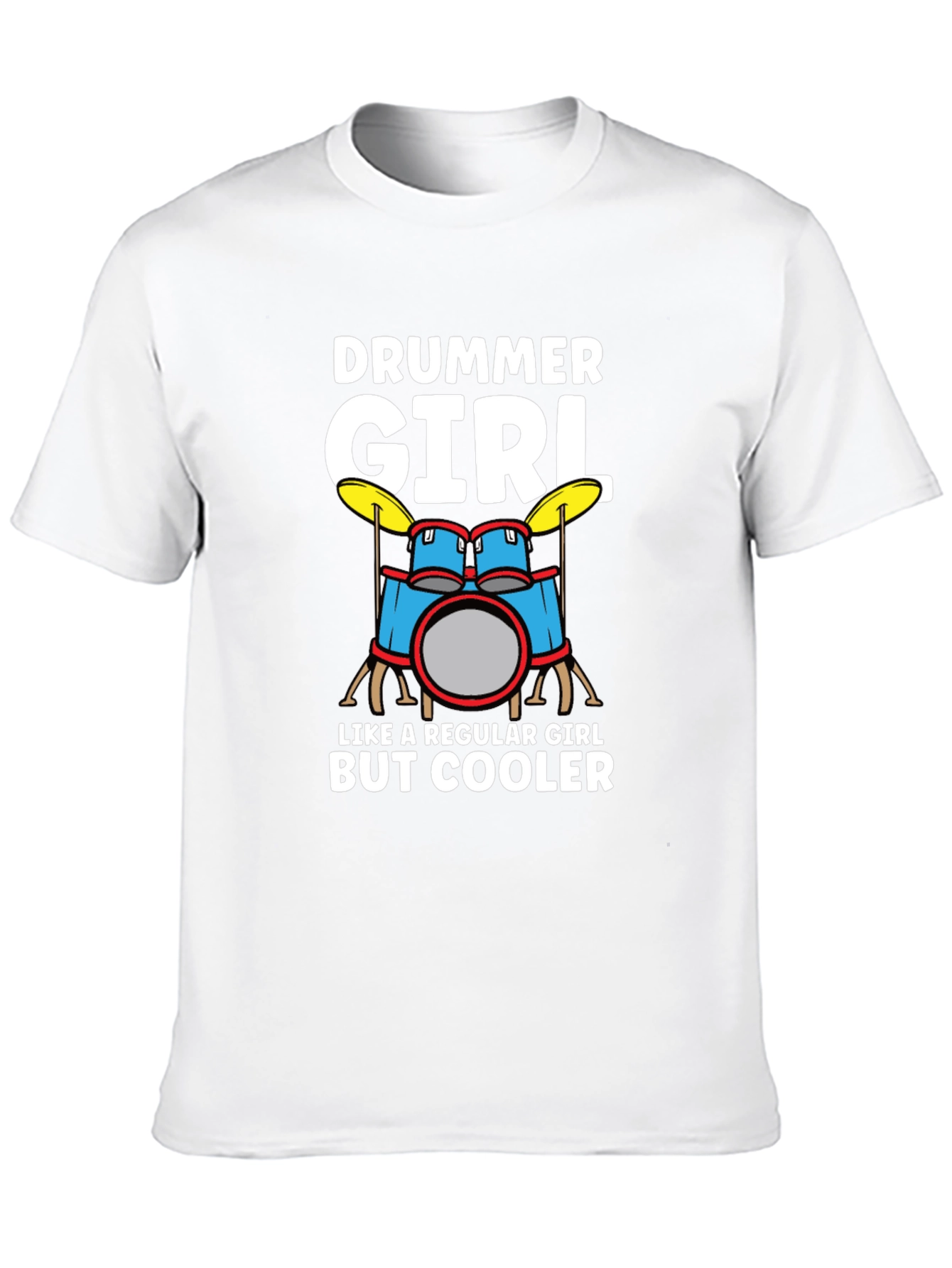 Drummer Girl T-Shirt - Music Lover Tee