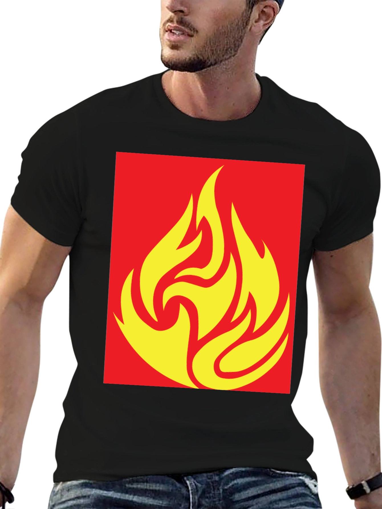 Flame Graphic Tee - Bold Style