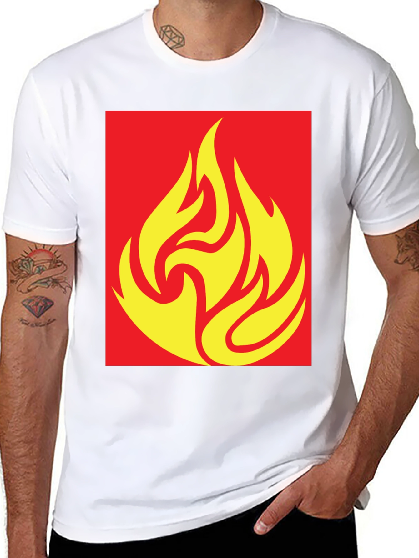 Flame Graphic Tee - Bold Style