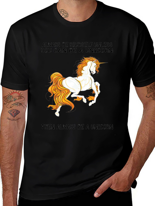 Unicorn Graphic Tee - Always Be Yourself T-Shirt