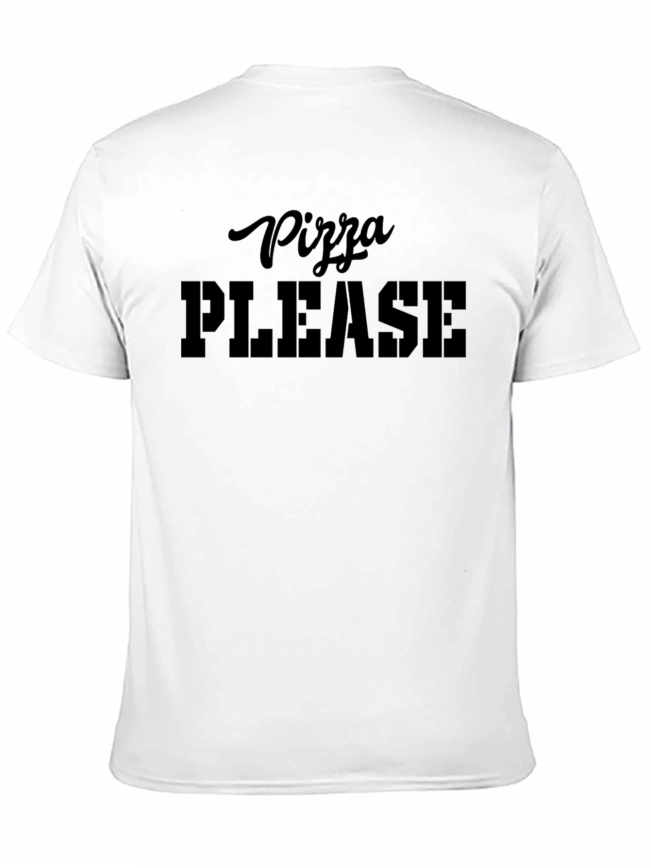 Pizza Please T-Shirt - Black Graphic Tee