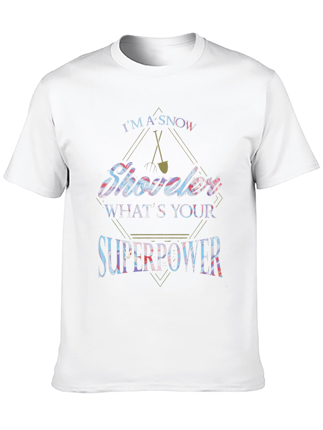 Snow Shoveler Superpower Graphic Tee