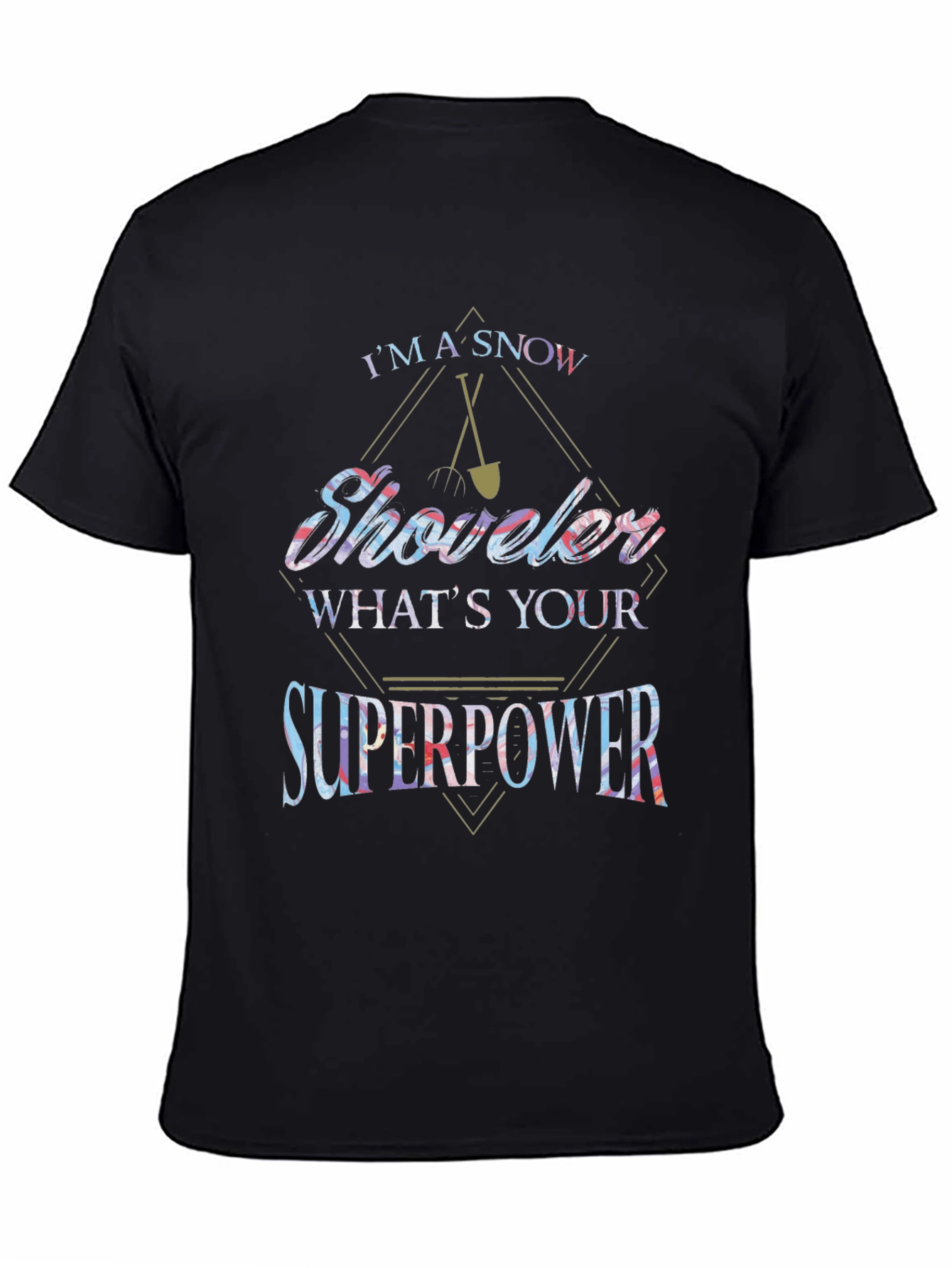 Snow Shoveler Superpower Graphic Tee