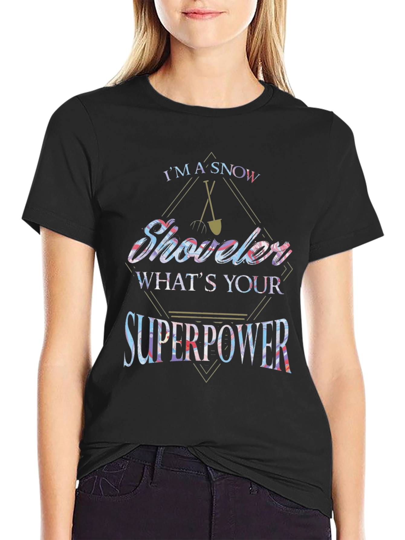 Snow Shoveler Superpower Graphic Tee
