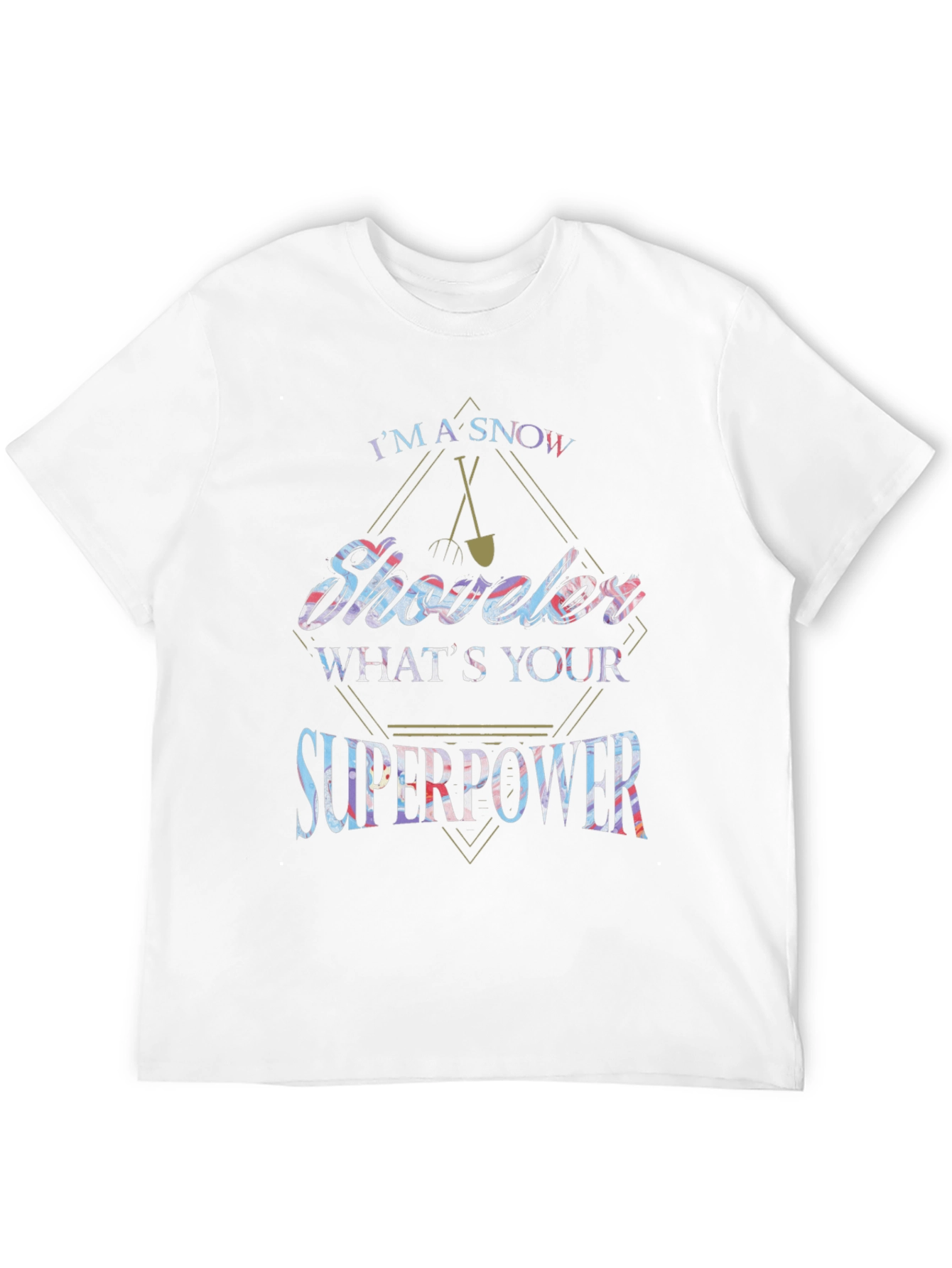 Snow Shoveler Superpower Graphic Tee