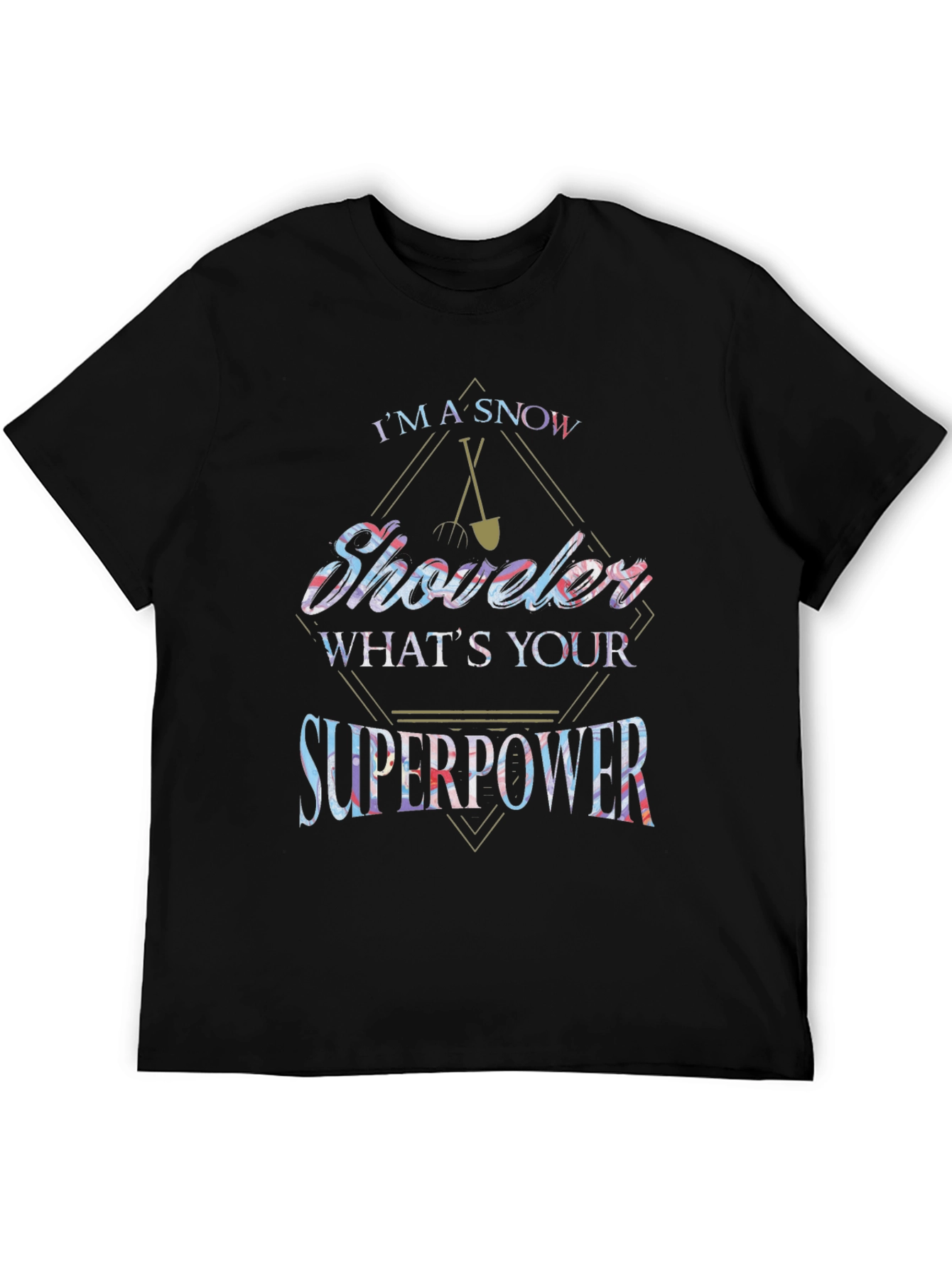 Snow Shoveler Superpower Graphic Tee