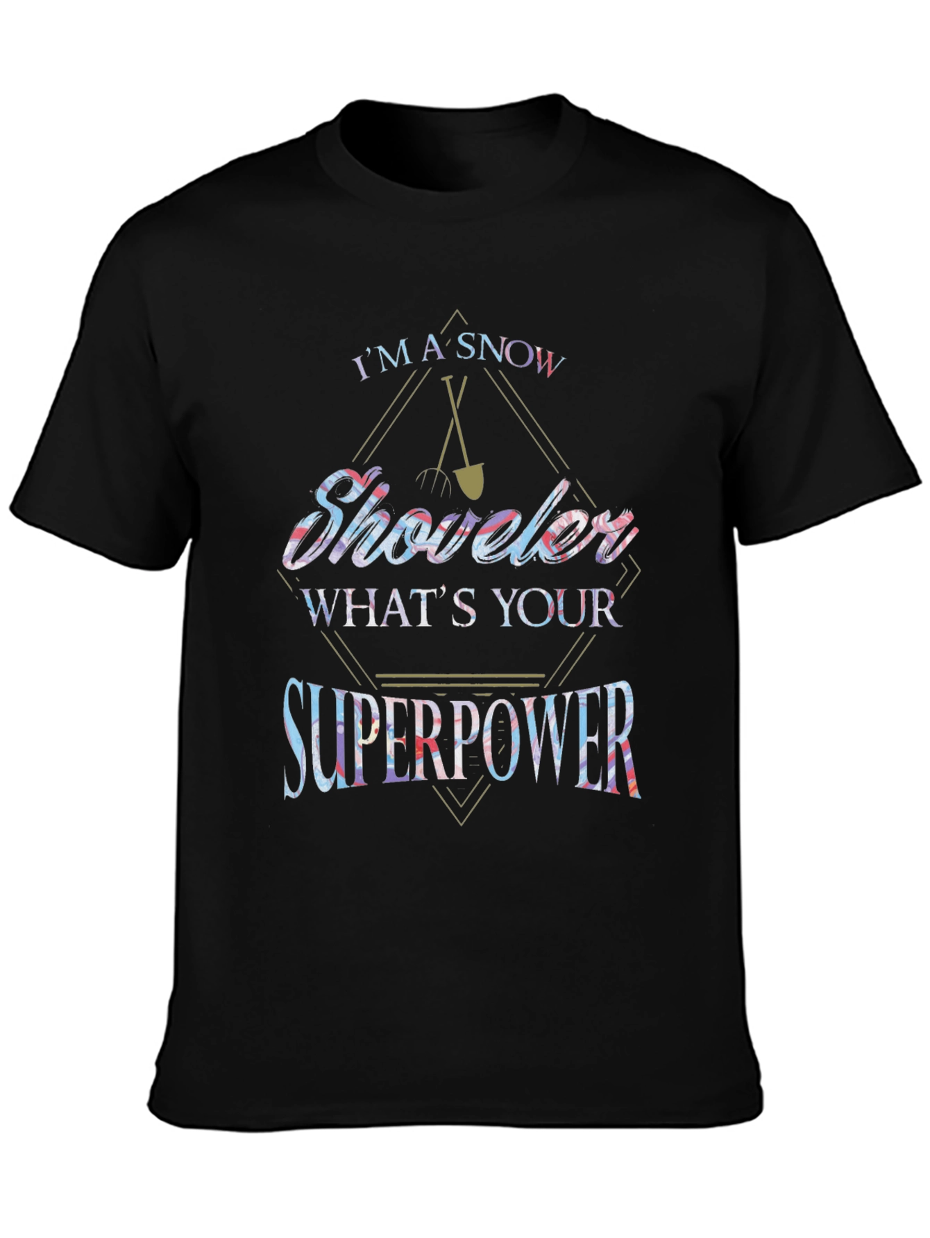 Snow Shoveler Superpower Graphic Tee