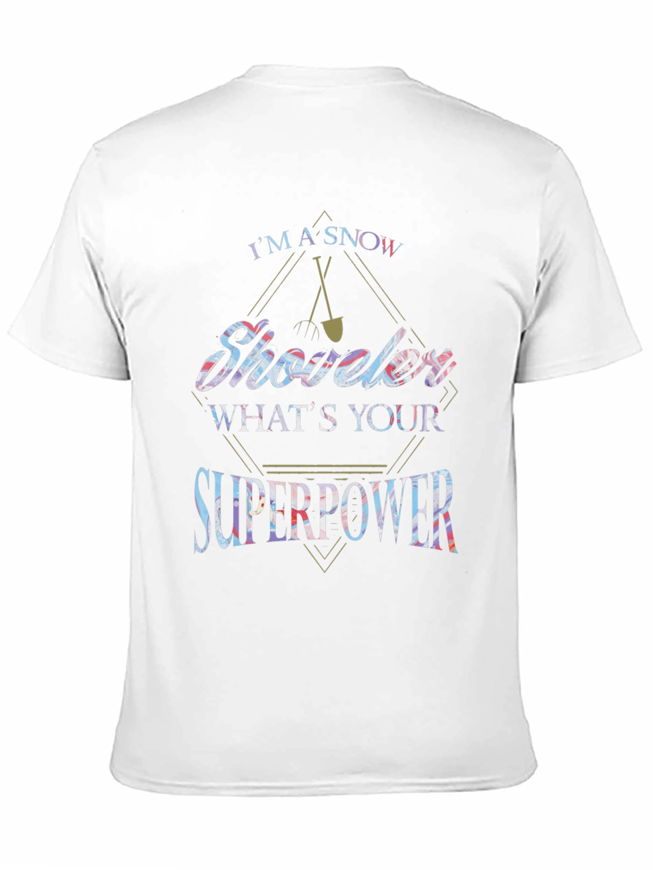 Snow Shoveler Superpower Graphic Tee
