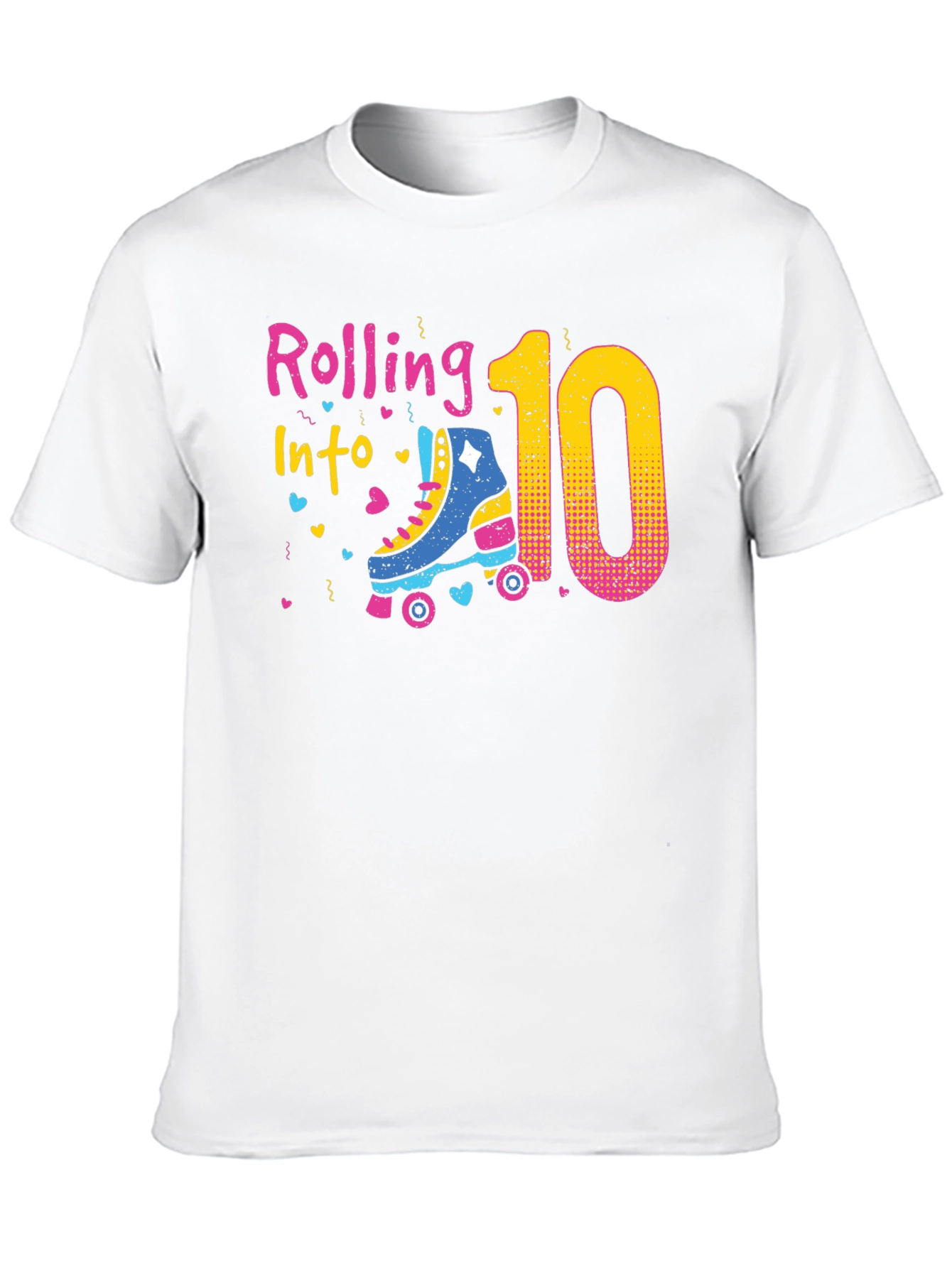 Rolling Into 10th Birthday T-Shirt