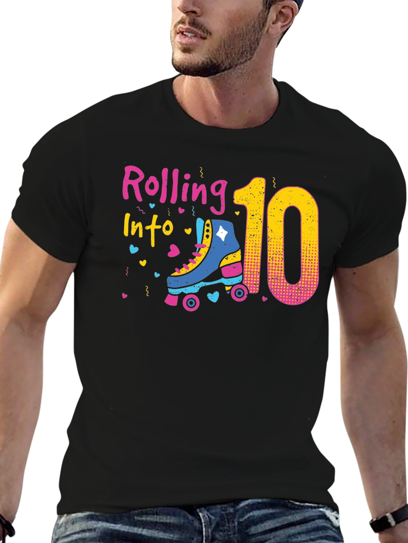 Rolling Into 10th Birthday T-Shirt