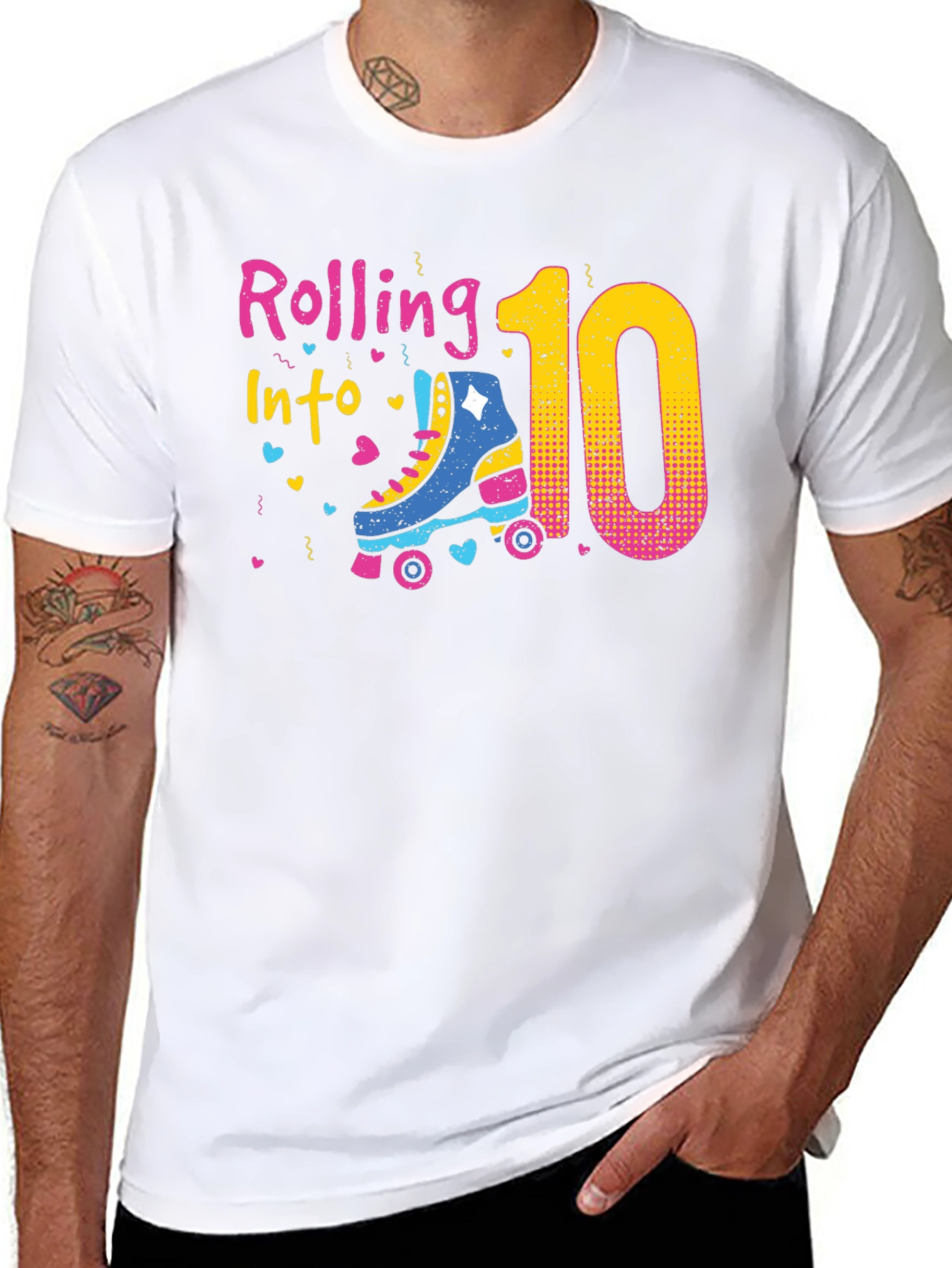 Rolling Into 10th Birthday T-Shirt