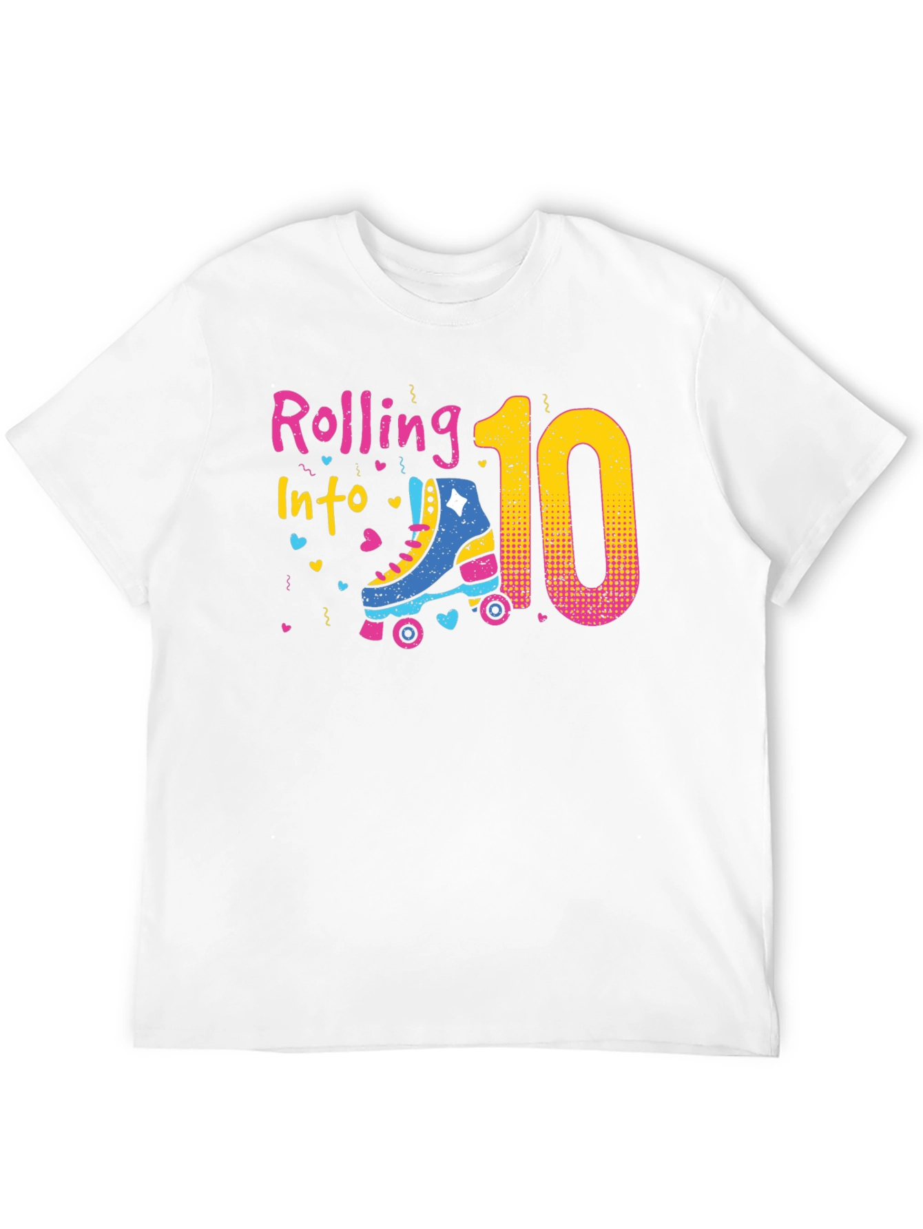 Rolling Into 10th Birthday T-Shirt