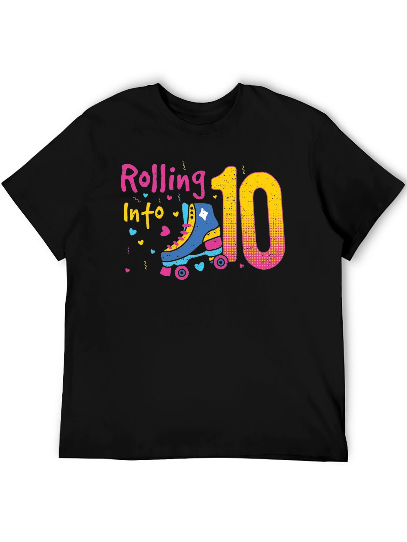 Rolling Into 10th Birthday T-Shirt