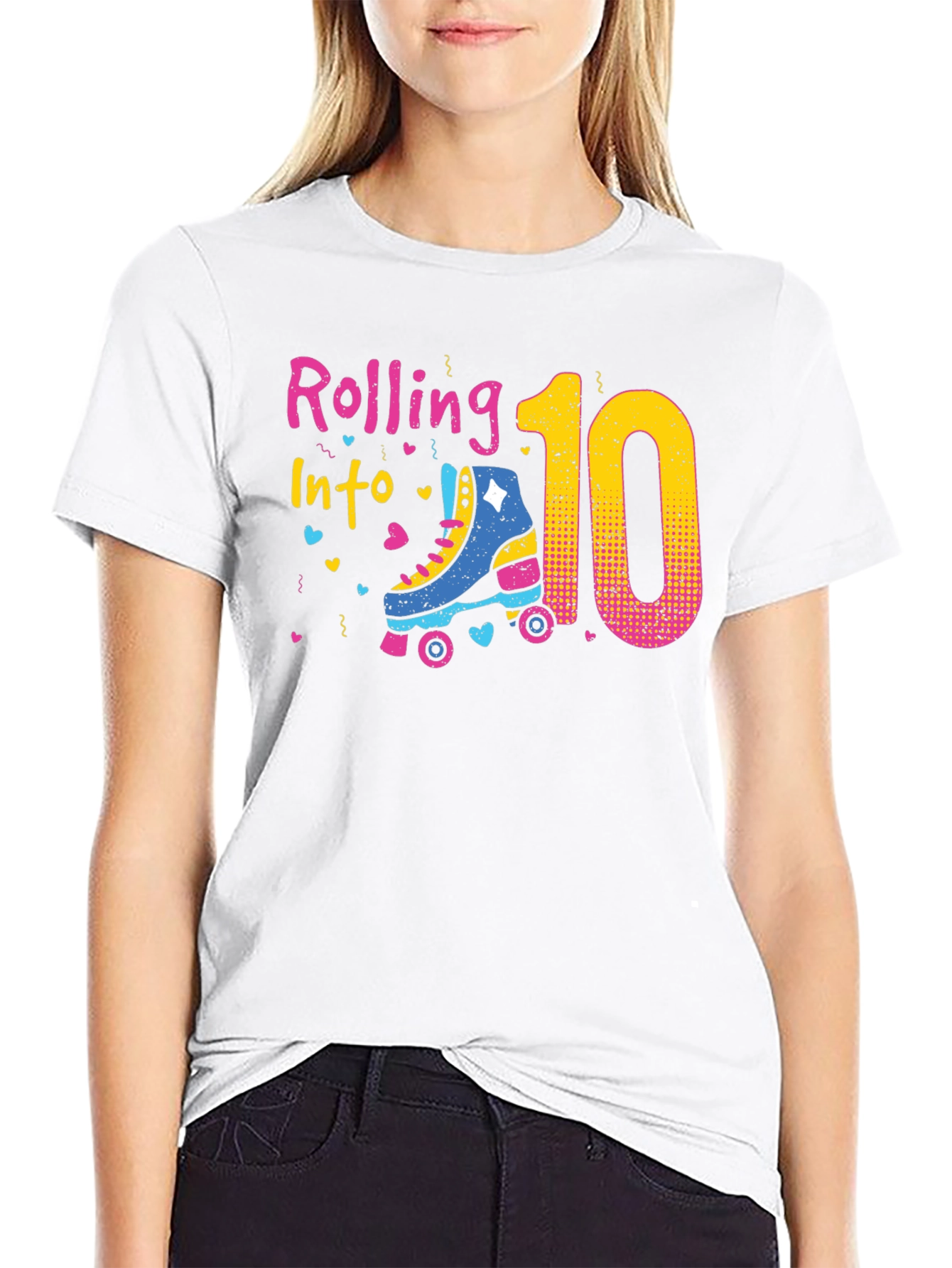 Rolling Into 10th Birthday T-Shirt