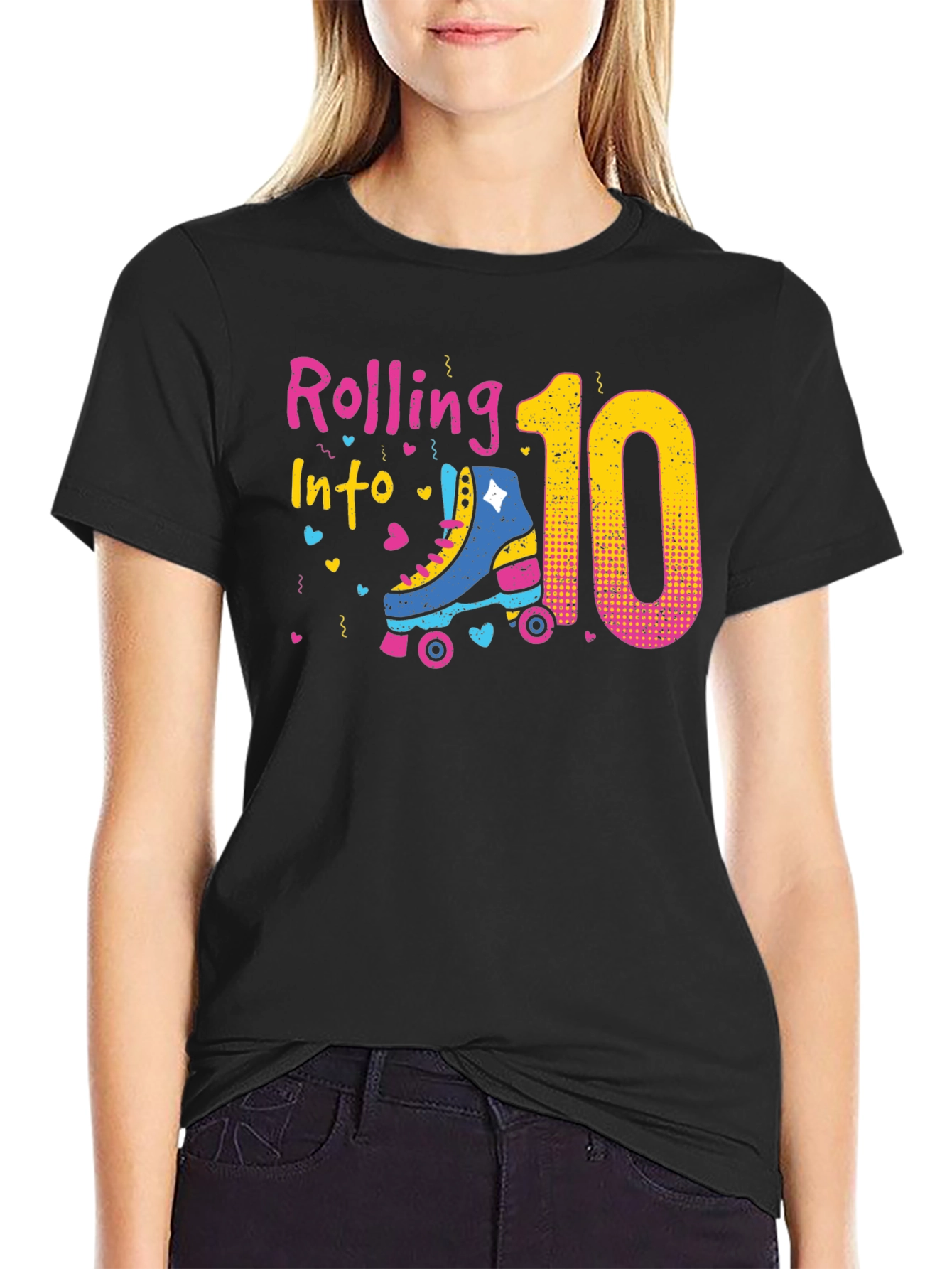 Rolling Into 10th Birthday T-Shirt