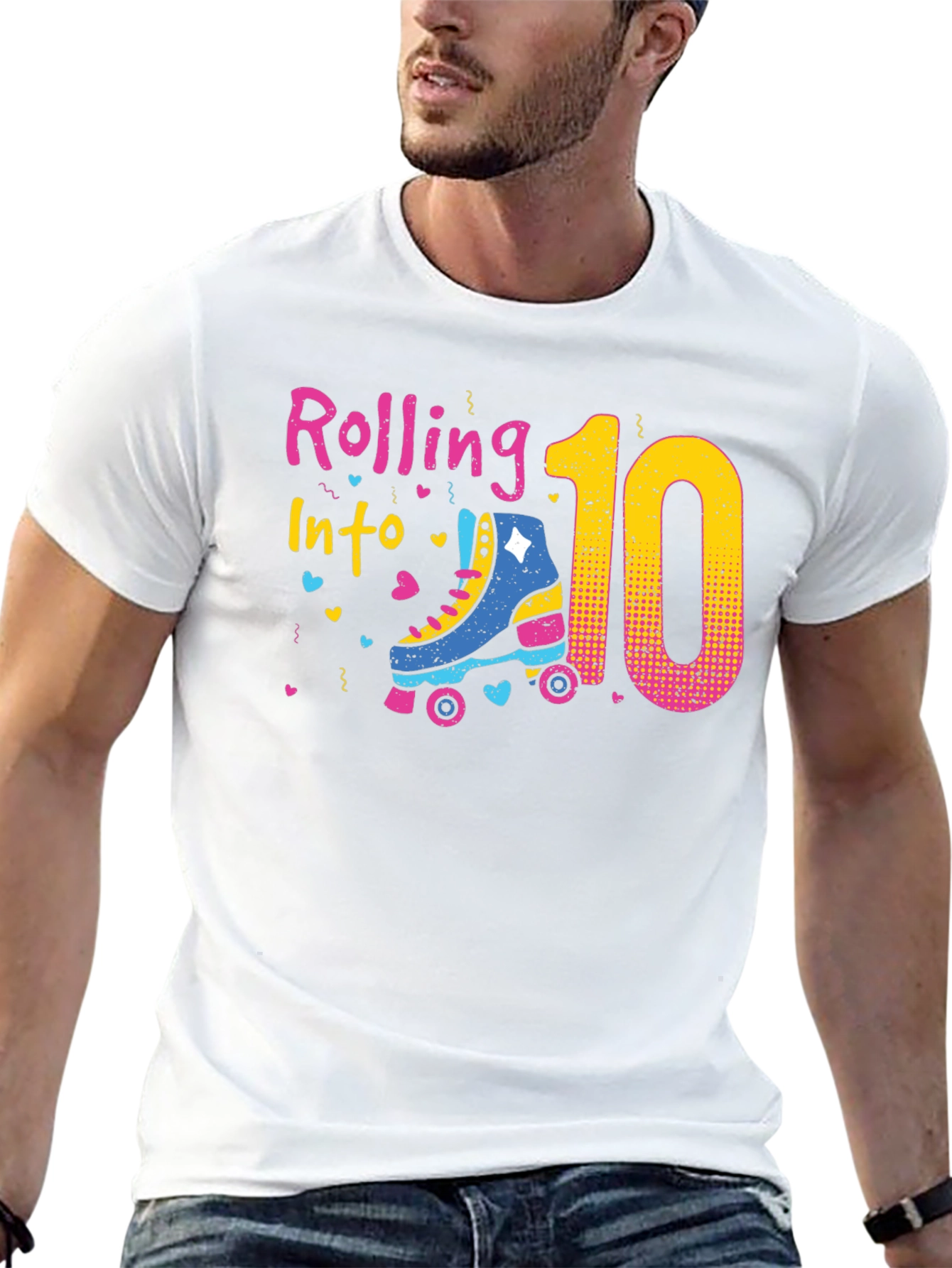 Rolling Into 10th Birthday T-Shirt