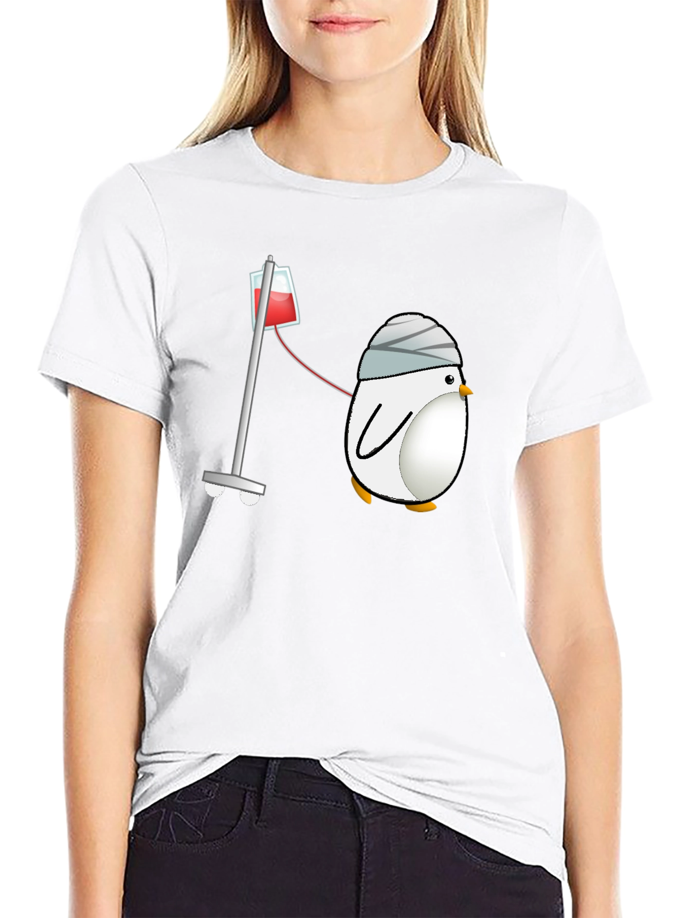 Sick Penguin T-Shirt - Get Well Soon!