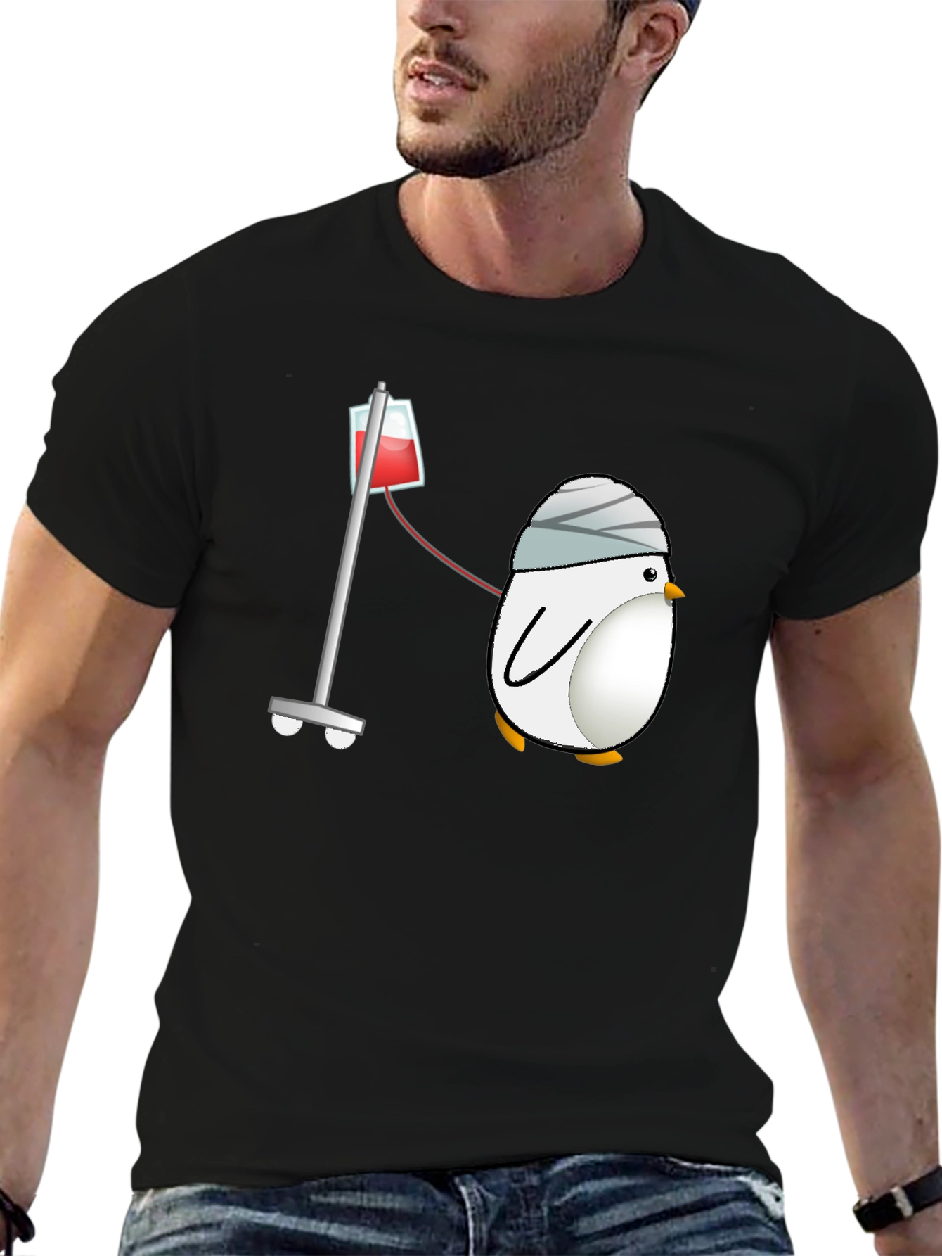 Sick Penguin T-Shirt - Get Well Soon!
