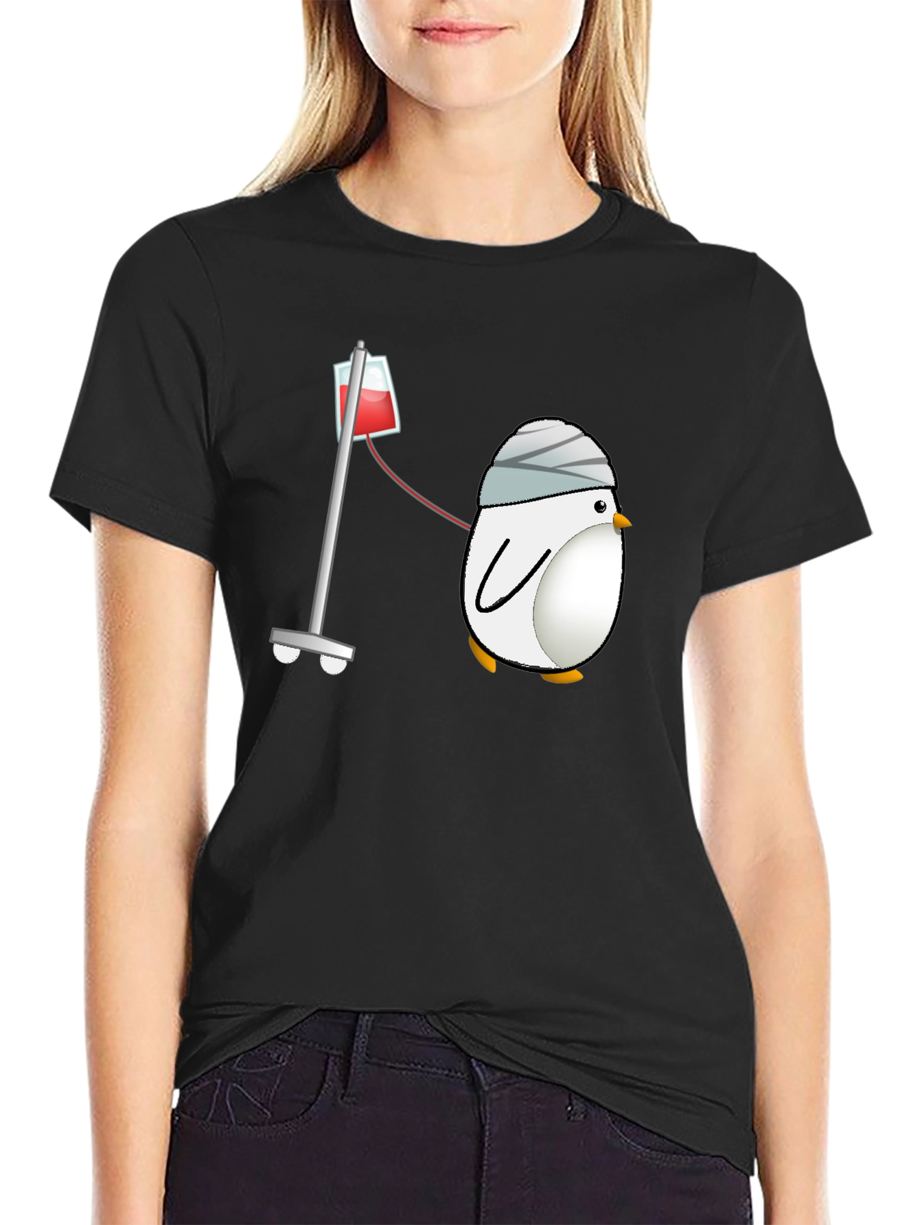 Sick Penguin T-Shirt - Get Well Soon!